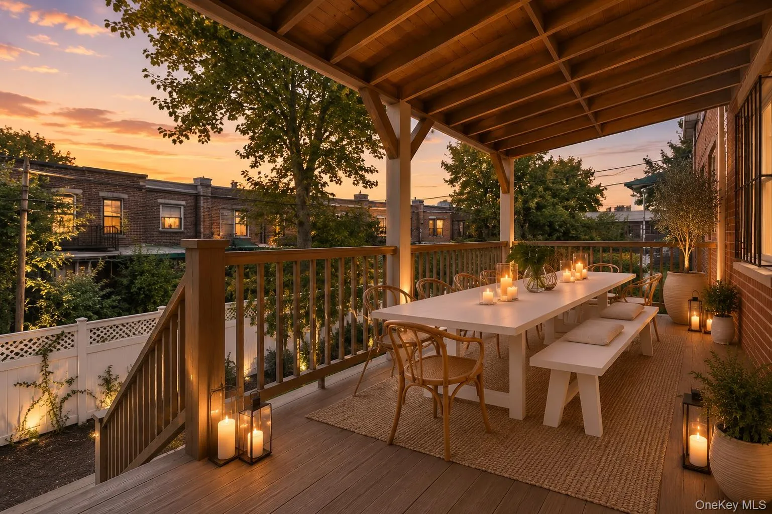 Virtually staged the back outdoor patio dedicated to the second-floor rental unit for a lucky person! See my vision. Virtually staged the back outdoor patio dedicated to the second-floor rental unit for a lucky person! See my vision.