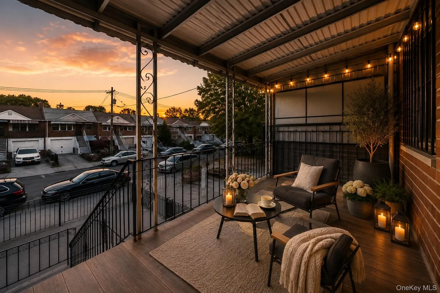 Front balcony virtually staged to show the possibilities of this sweet 2 bedroom! Front balcony virtually staged to show the possibilities of this sweet 2 bedroom!
