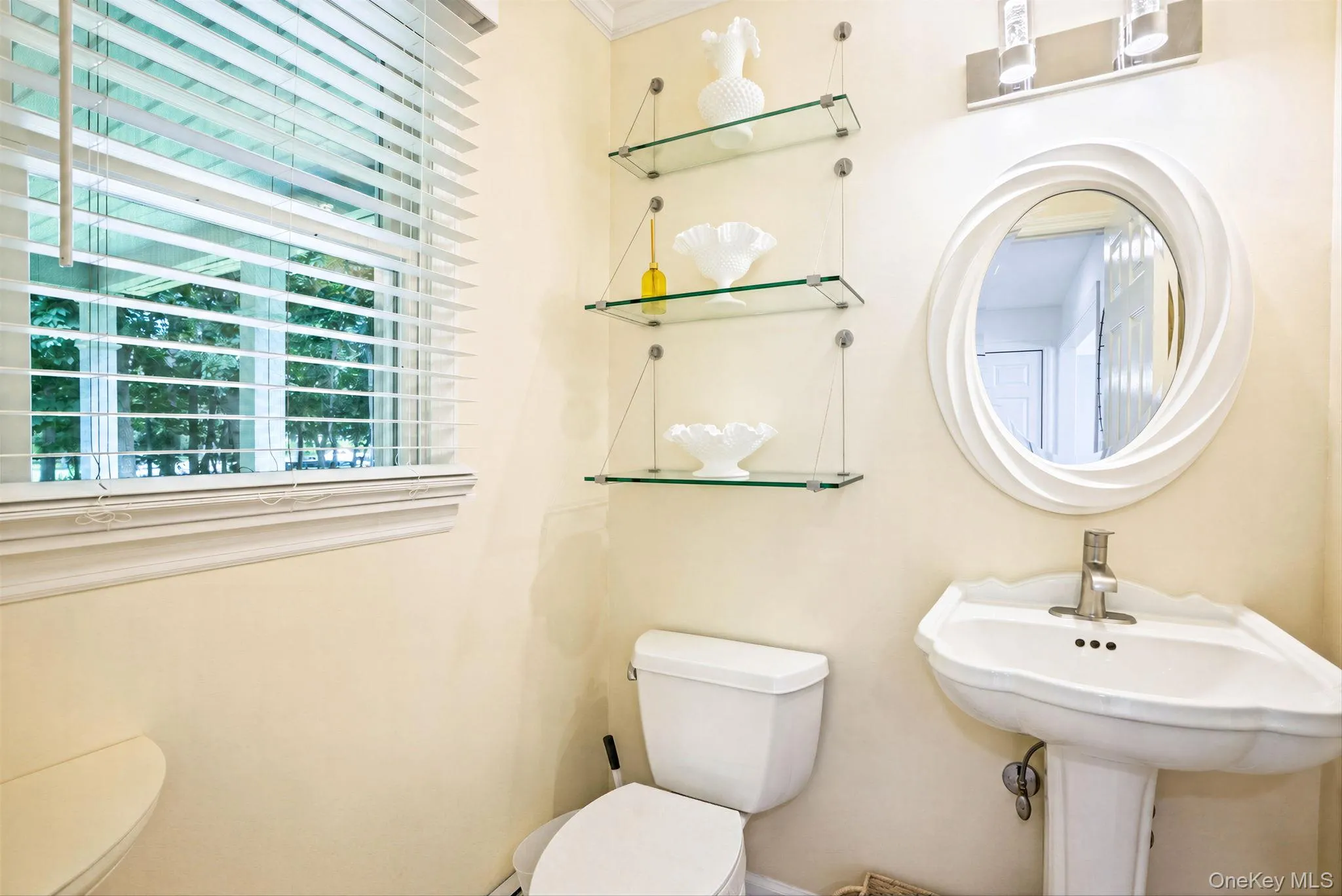 Half bathroom located on first floor Half bathroom located on first floor