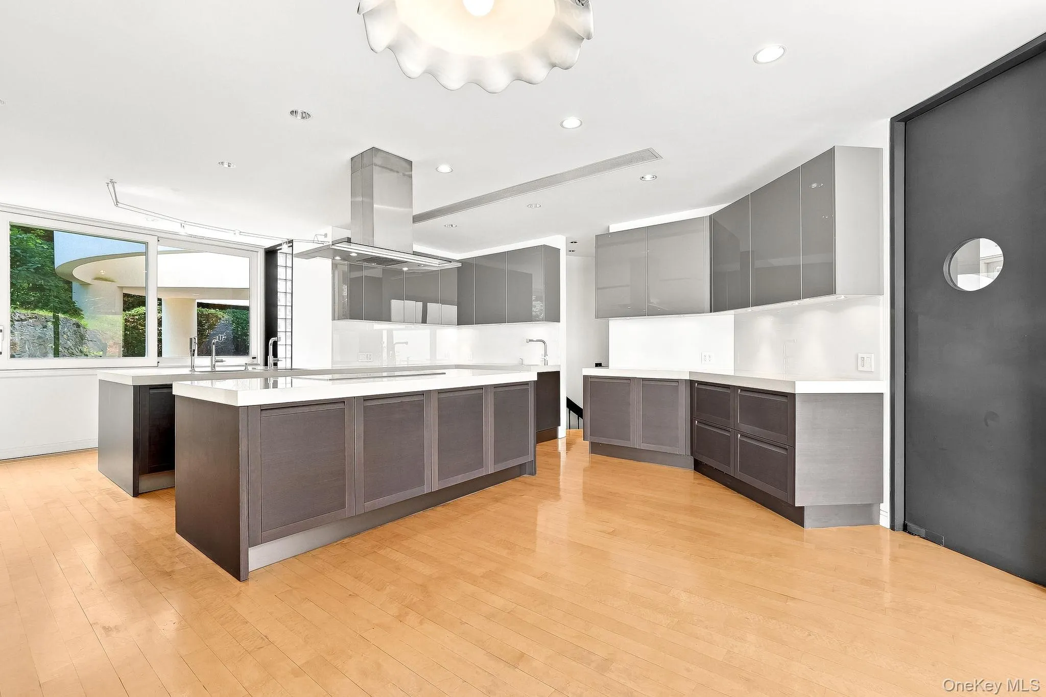 Kitchen with built-in freezers and refrigerator. Kitchen with built-in freezers and refrigerator.