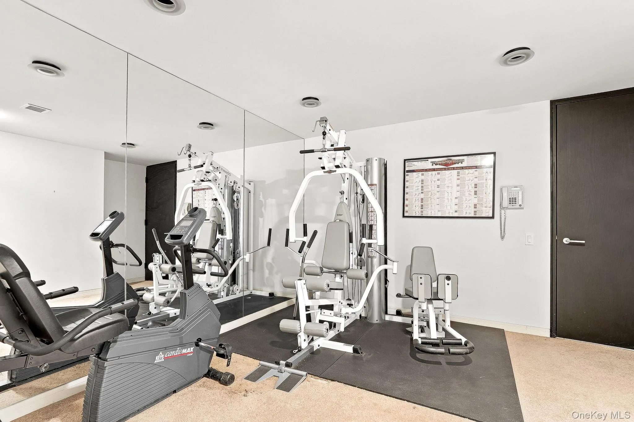 Exercise room on the lower level Exercise room on the lower level