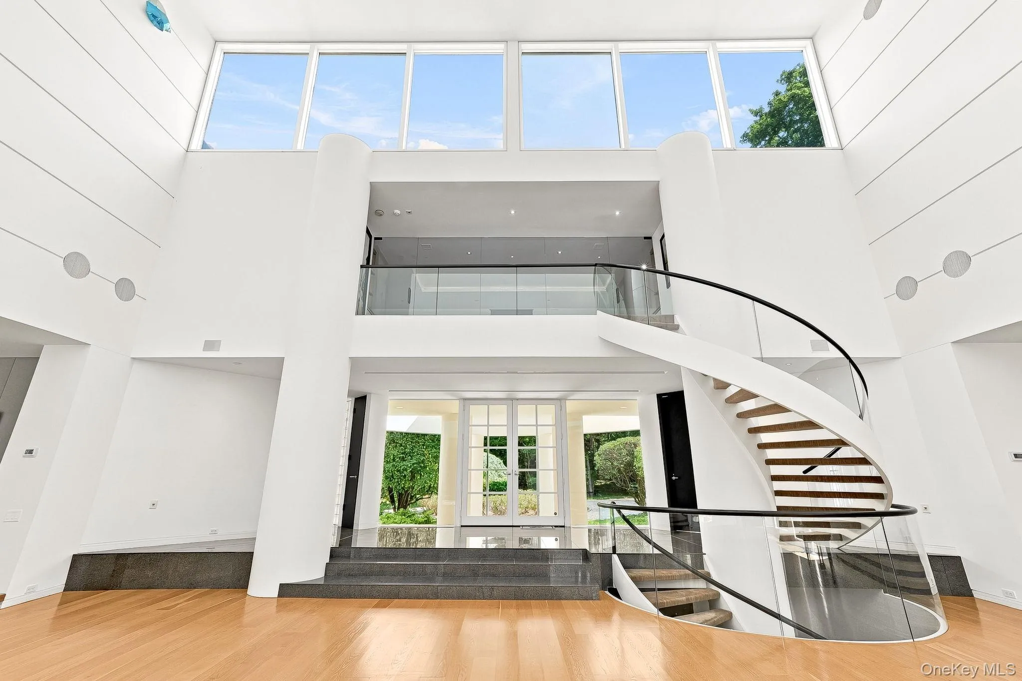 Living room with stairway to the second floor Living room with stairway to the second floor