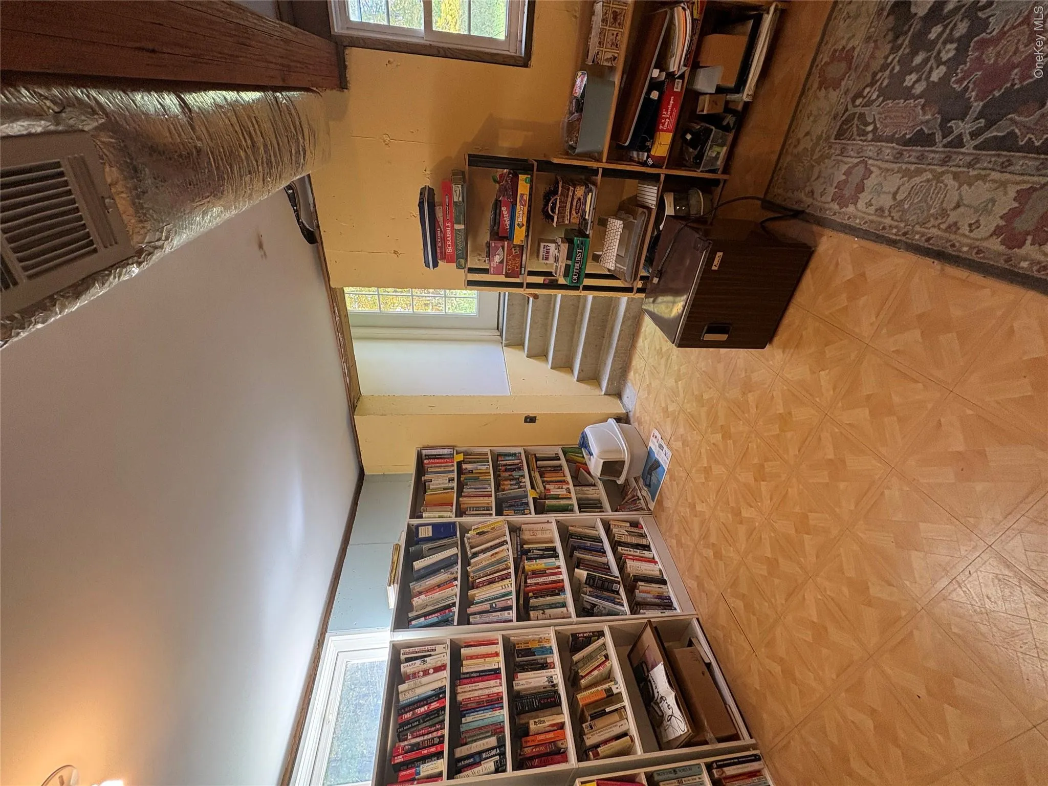Large high ceiling basement with outside entrance Large high ceiling basement with outside entrance