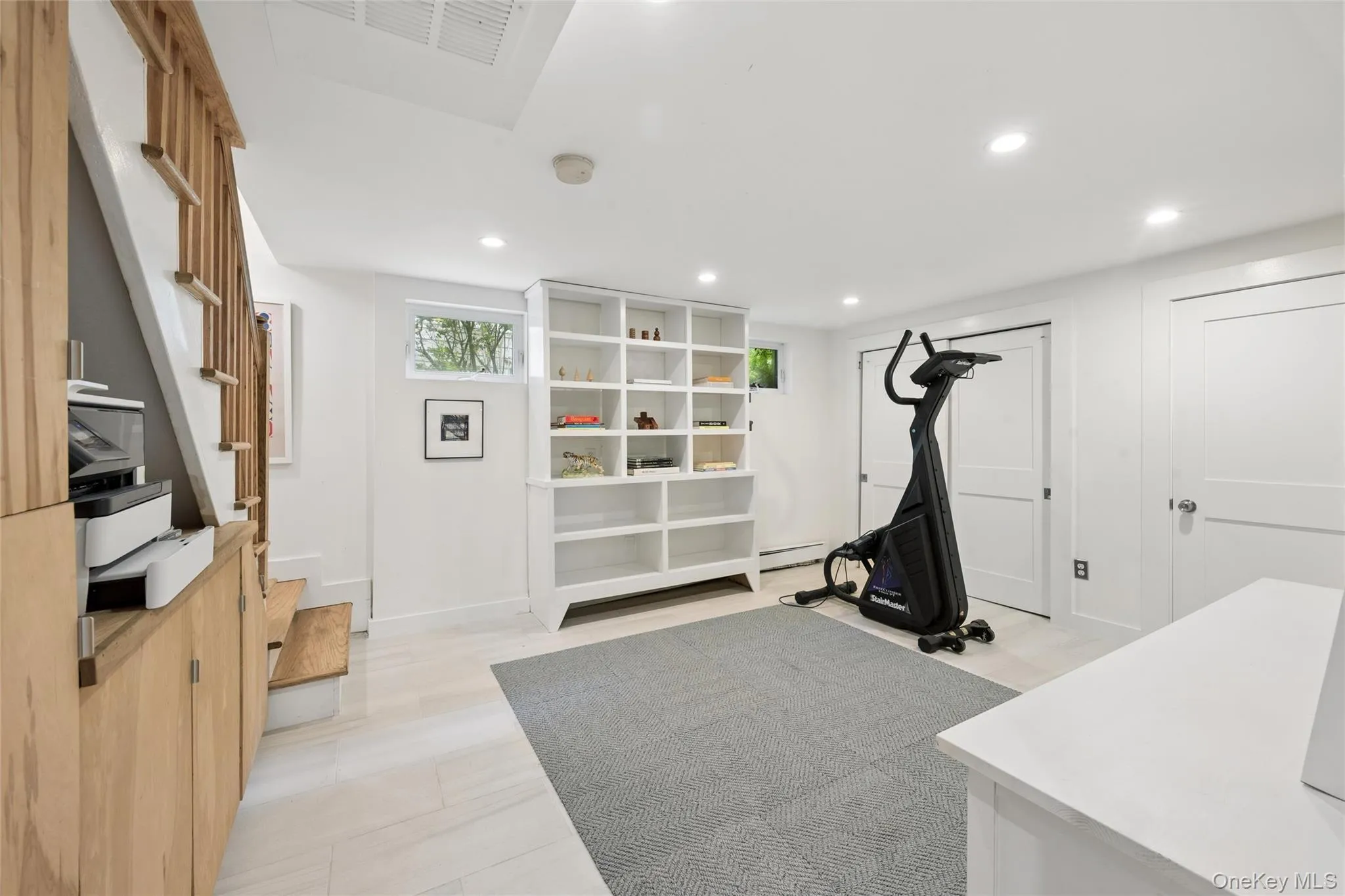 Basement workout room Basement workout room