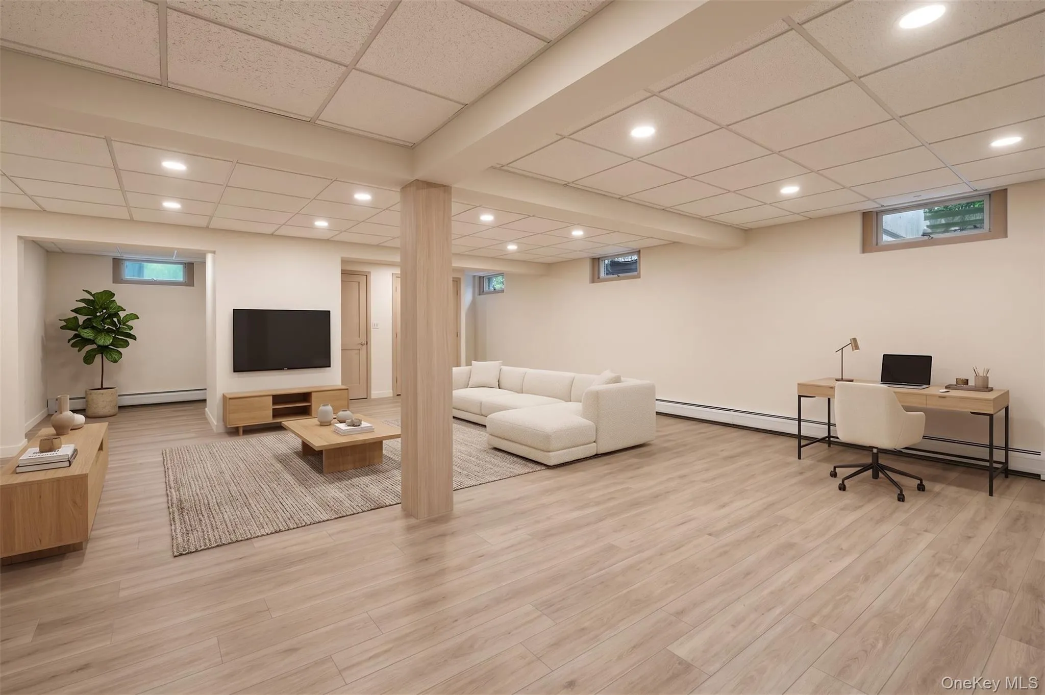 Bonus Lower-Virtual idea in section for a TV setup plus an office desk Bonus Lower-Virtual idea in section for a TV setup plus an office desk