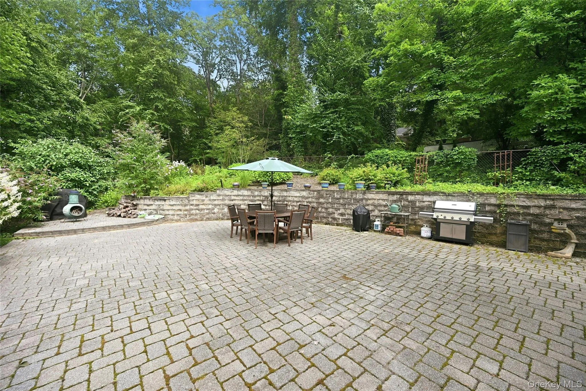 Huge paved area, great for entertaining Huge paved area, great for entertaining