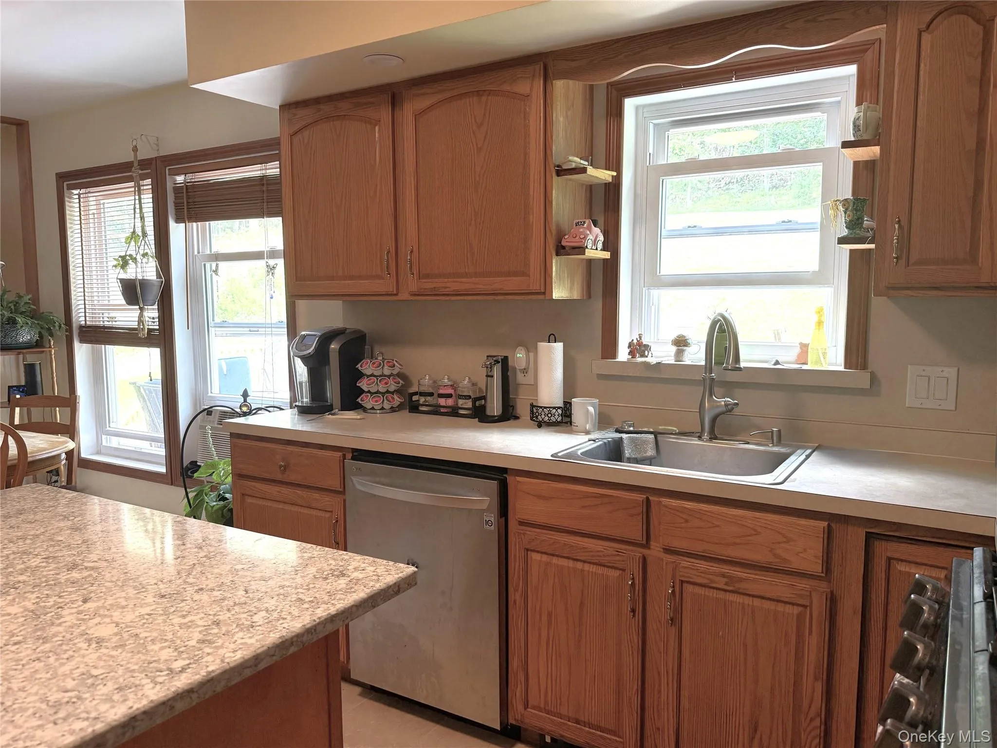 Lots of counter space. Stainless dishwasher & fridge. Lots of counter space. Stainless dishwasher & fridge.