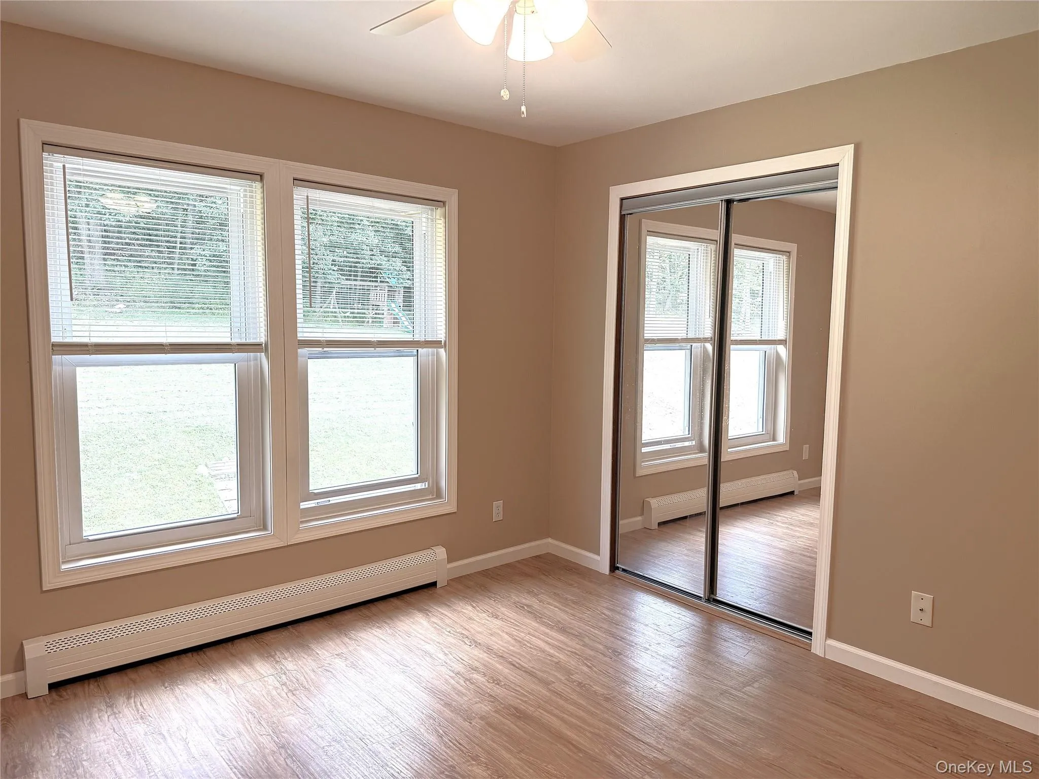 BR 3. View of pretty back yard. Ceiling fan as well. Freshly painted. BR 3. View of pretty back yard. Ceiling fan as well. Freshly painted.