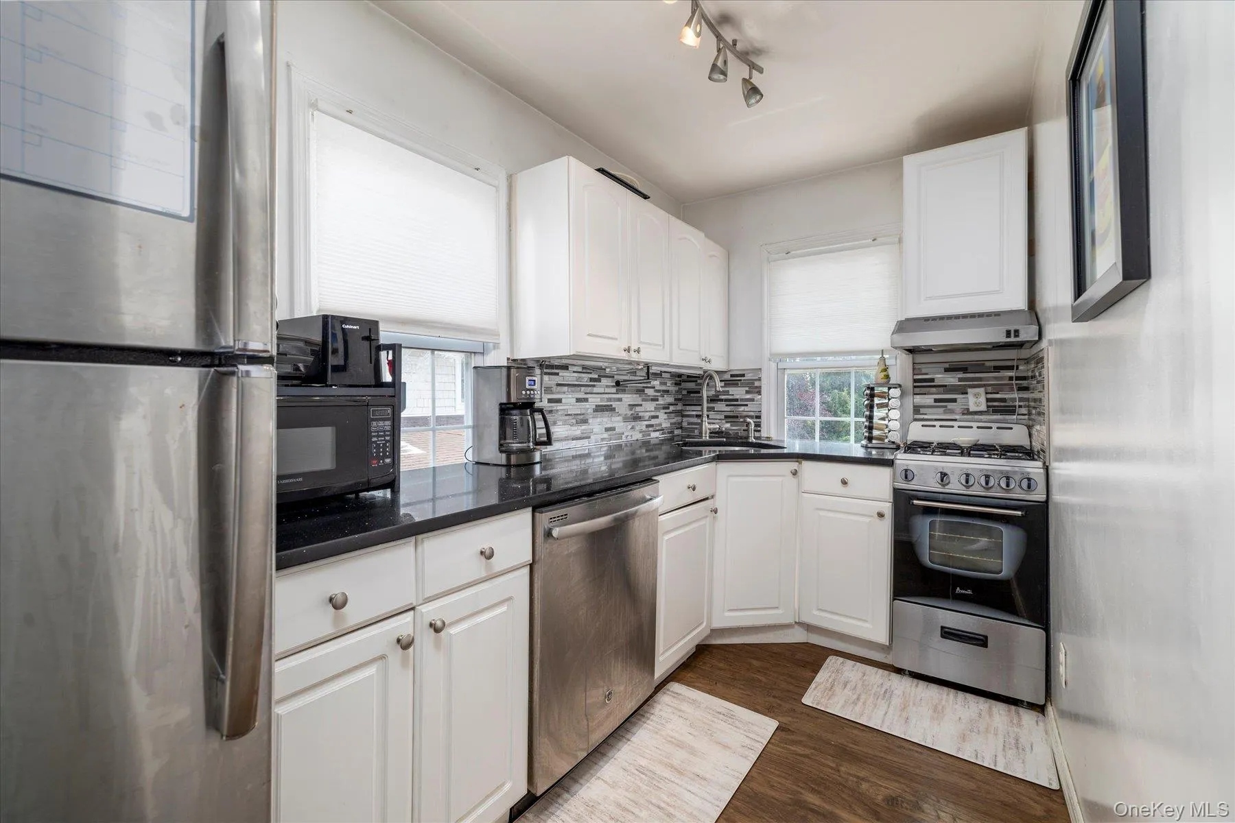 Kitchen with stainless steel appliances Kitchen with stainless steel appliances