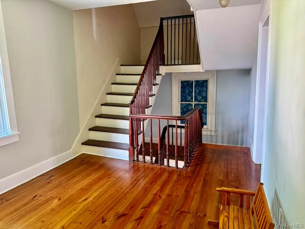 Beautiful staircase leading to the finished 3rd floor. Beautiful staircase leading to the finished 3rd floor.