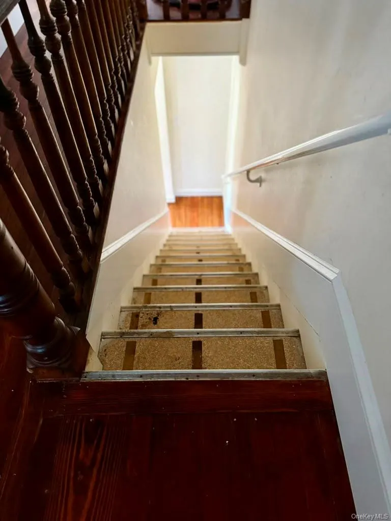 Back staircase off the kitchen. Back staircase off the kitchen.