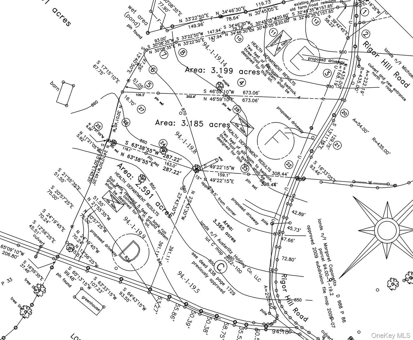Survey of 4 lot subdivision Survey of 4 lot subdivision