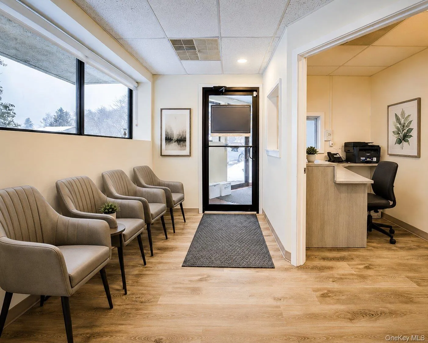 Entrance and waiting room (digitally staged) Entrance and waiting room (digitally staged)