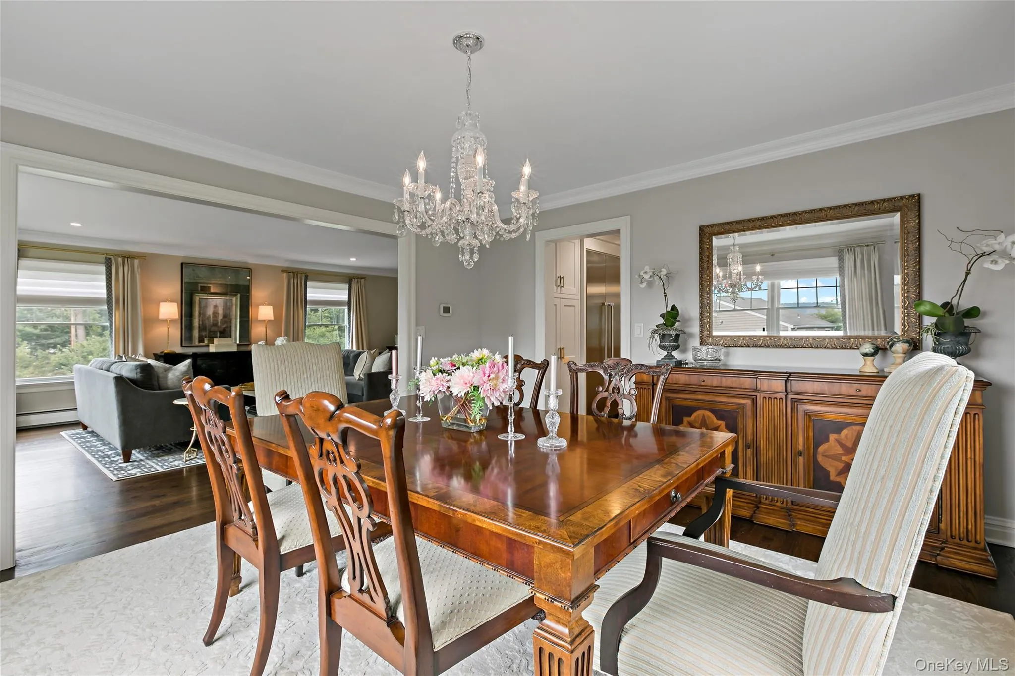 Dining Room has Hudson River Views and Flows Effortlessly from the Living Room and Kitchen Dining Room has Hudson River Views and Flows Effortlessly from the Living Room and Kitchen