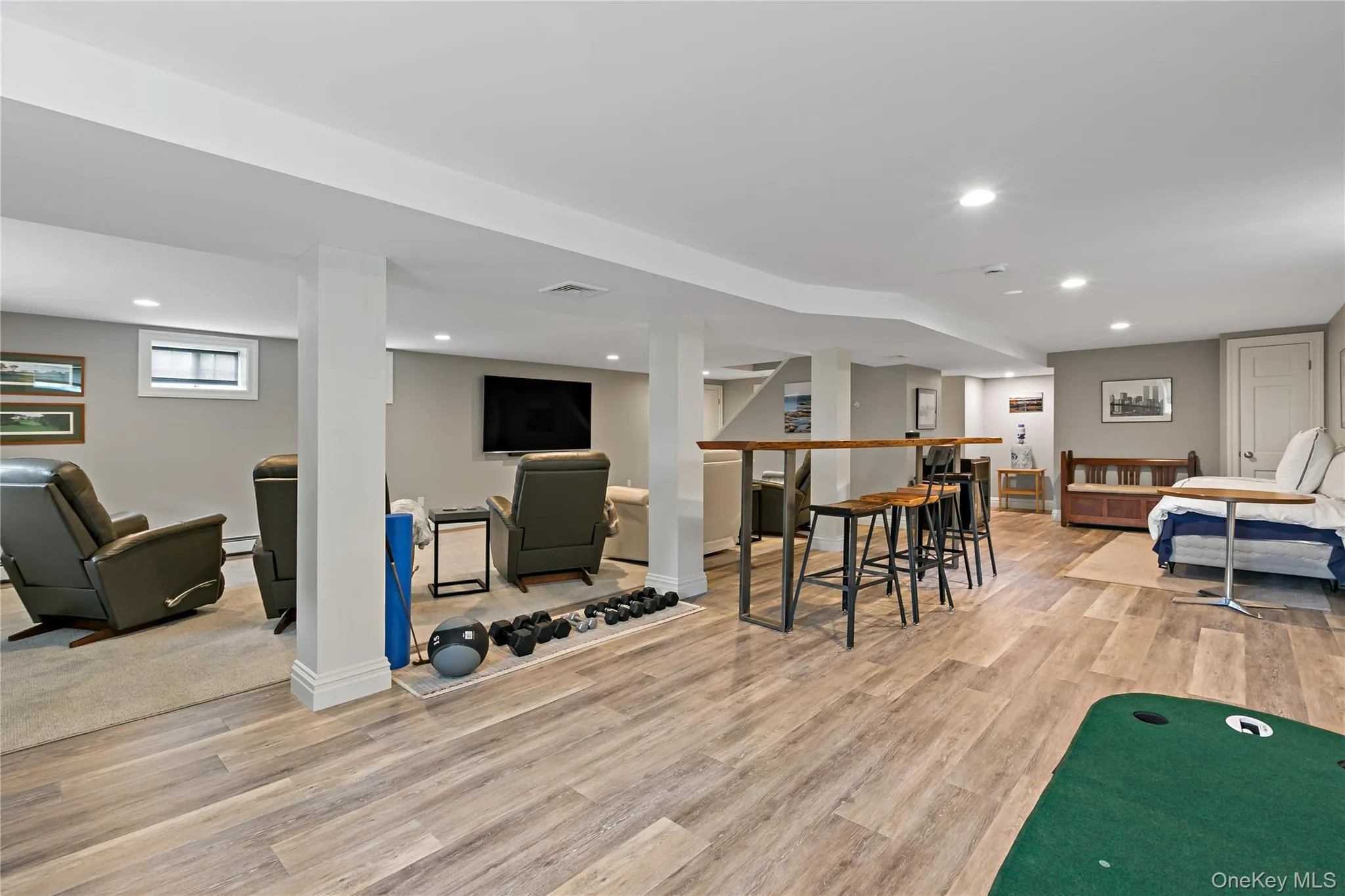 Awesome Hang-Out Room with a Beverage Refrigerator Awesome Hang-Out Room with a Beverage Refrigerator