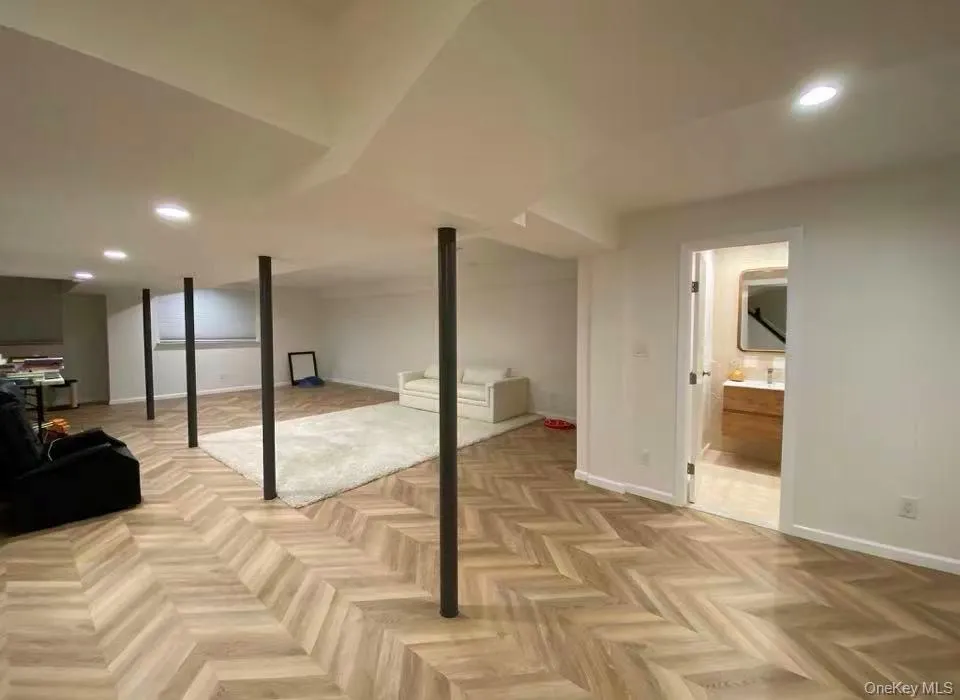Newly renovated basement. Newly renovated basement.