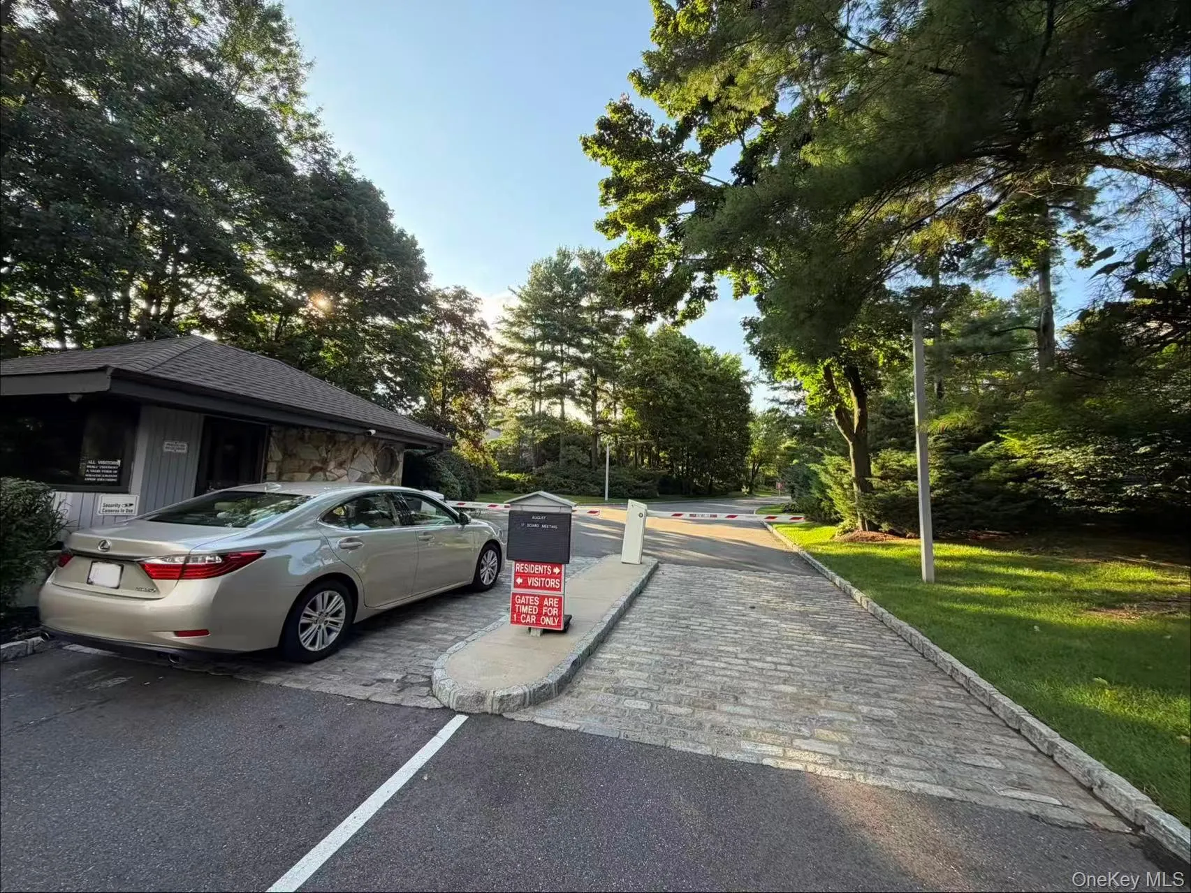 Security check. Gated community. Security check. Gated community.