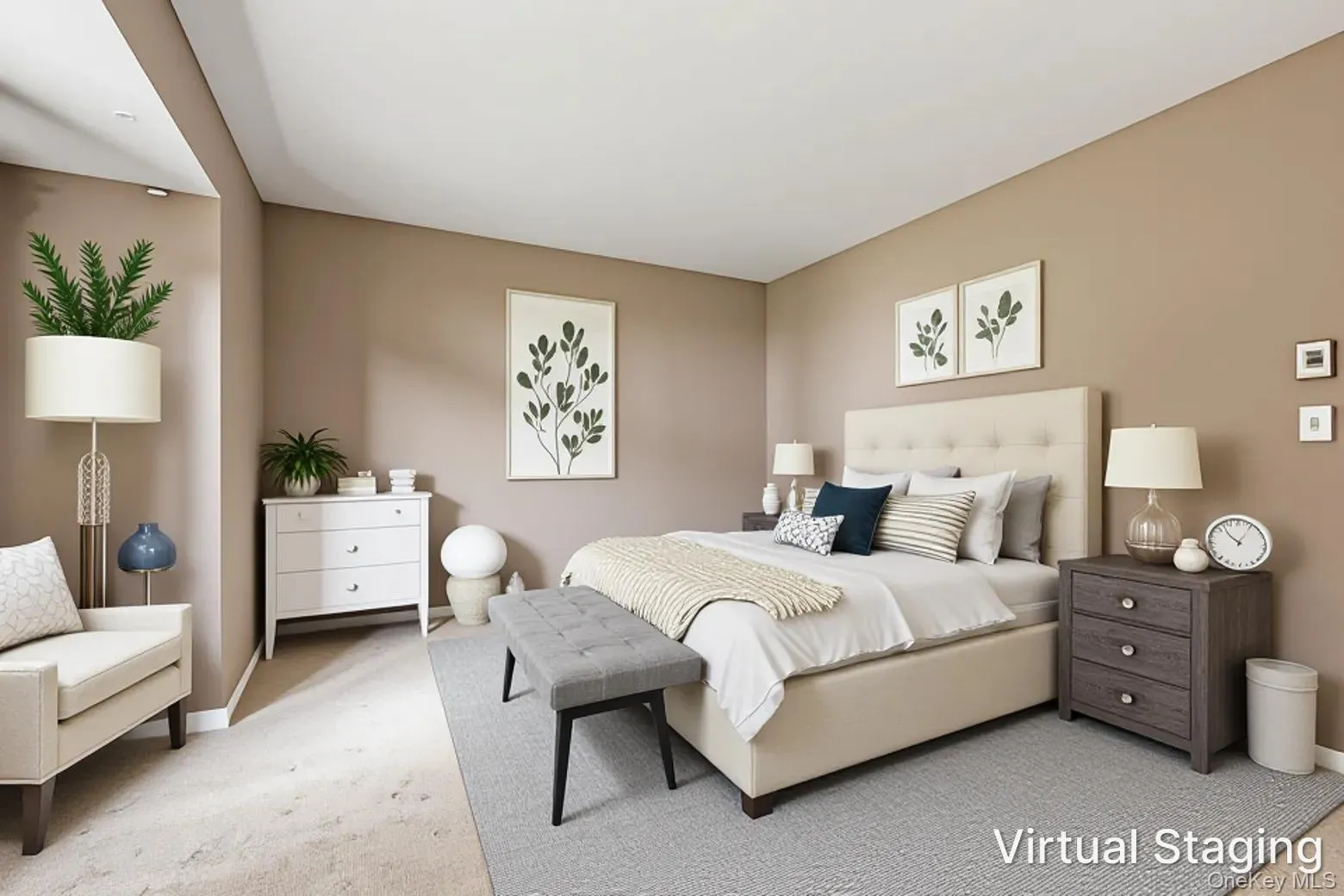 Virtually staged 2nd bedroom Virtually staged 2nd bedroom
