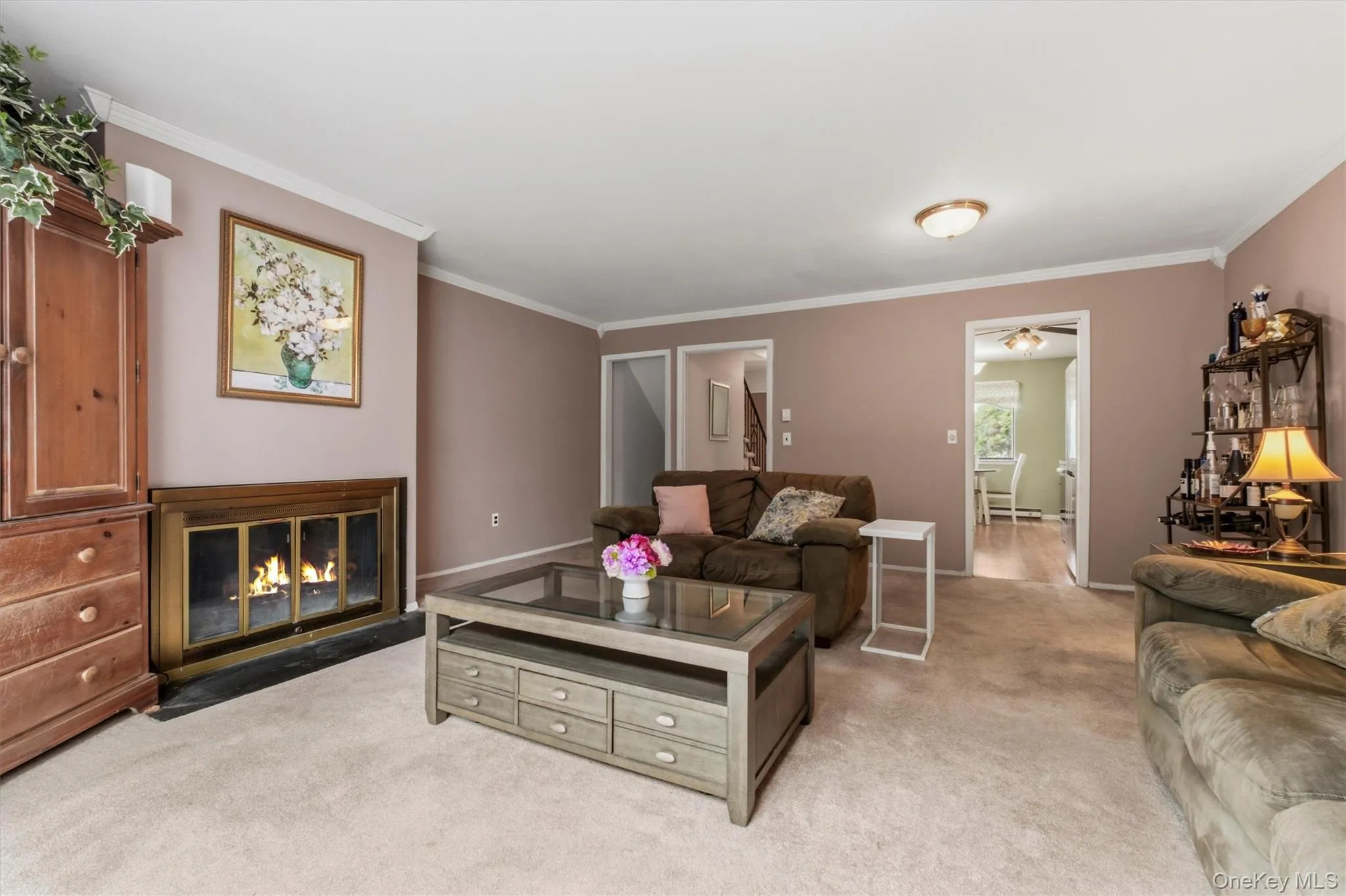 Relax and unwind in front of the wood burning fireplace Relax and unwind in front of the wood burning fireplace