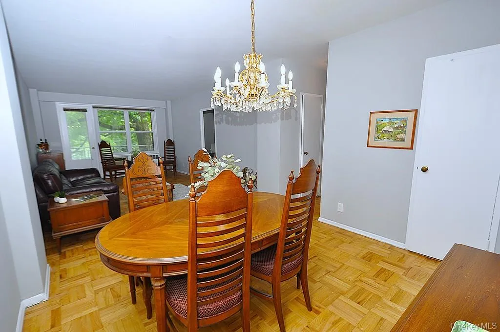 Dining area opens to the large living room. Dining area opens to the large living room.