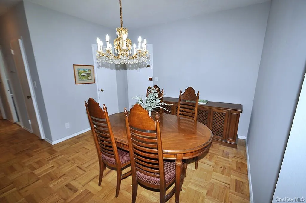 Dining area opens to the large living room. Dining area opens to the large living room.