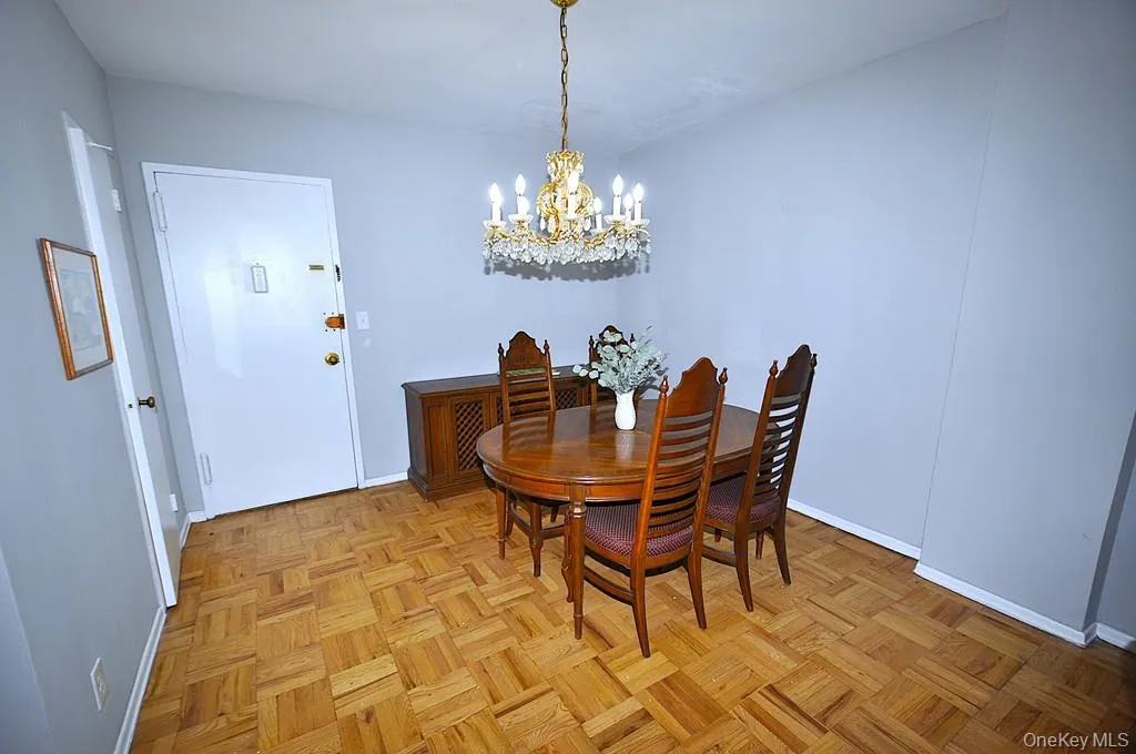 Dining area opens to the large living room. Dining area opens to the large living room.