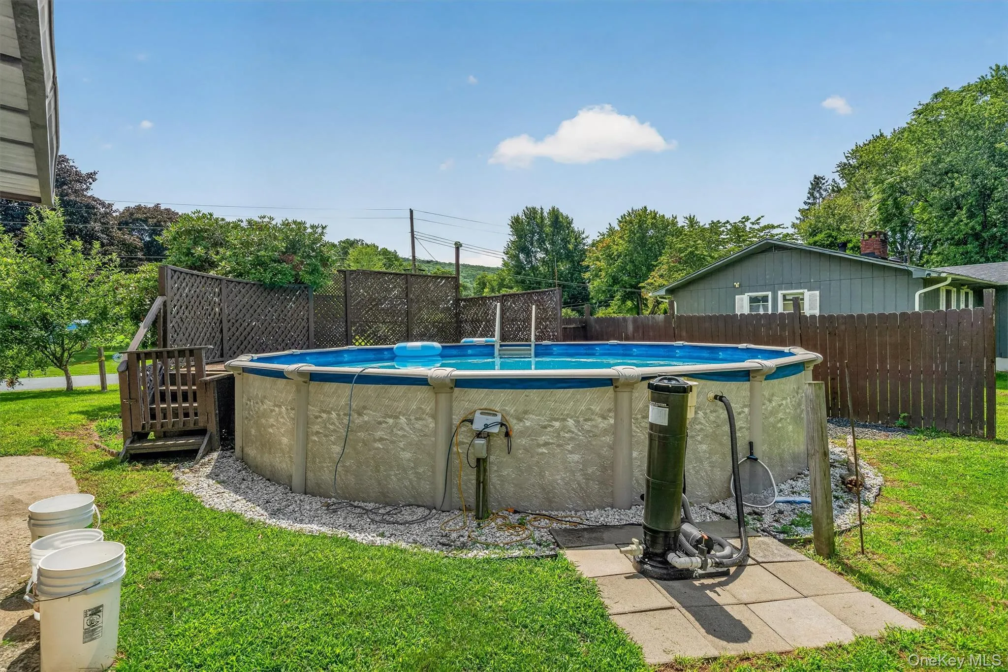 Above ground pool completes your outdoor entertainment space Above ground pool completes your outdoor entertainment space