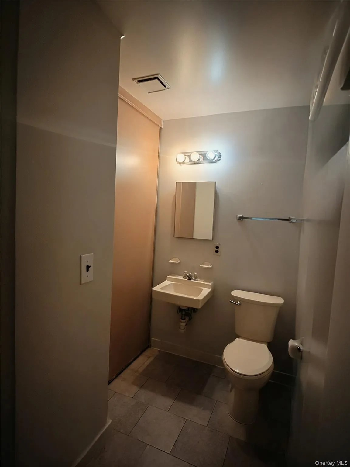 Half bath with large storage closet off Master Half bath with large storage closet off Master