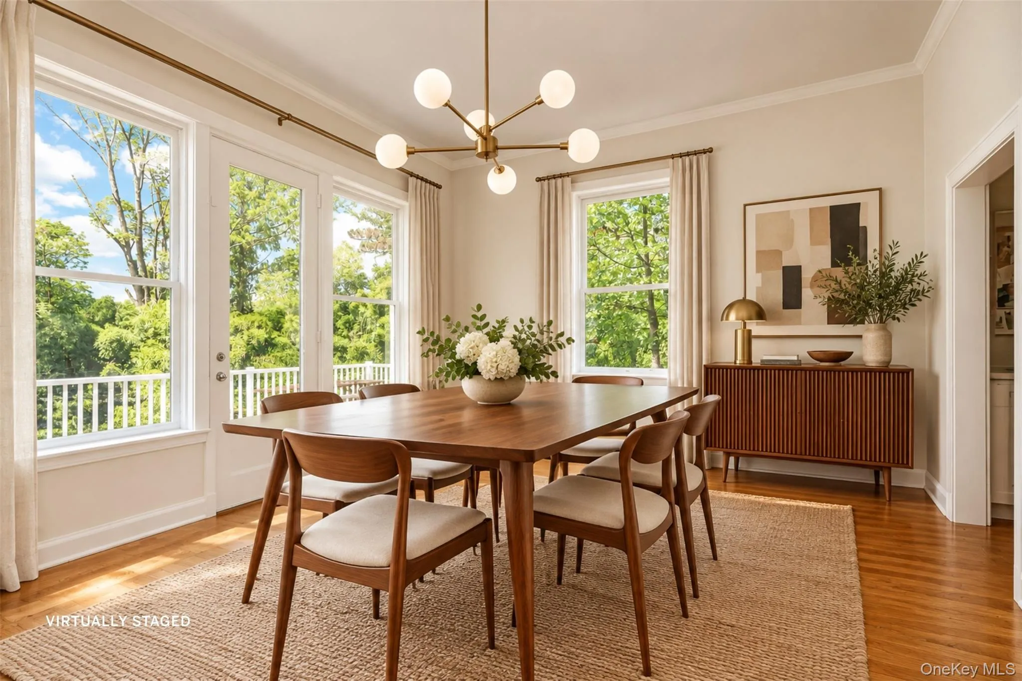 Dining room virtually staged Dining room virtually staged