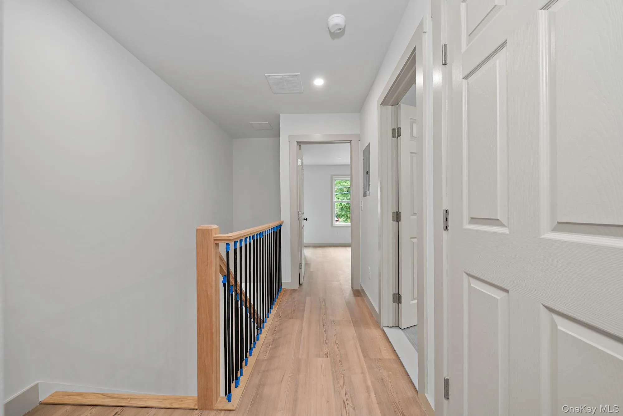 Second level hallway. Second level hallway.