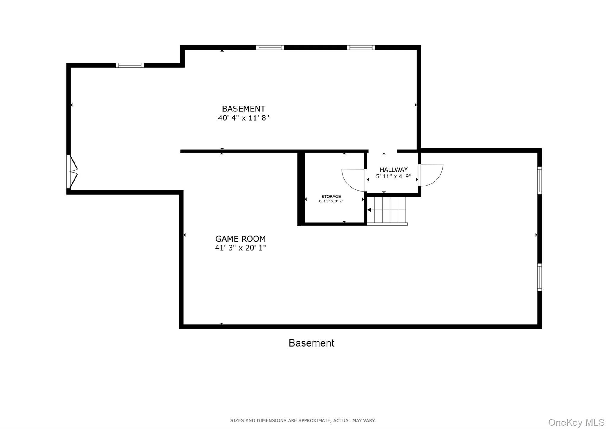 Basement level floorplan Basement level floorplan