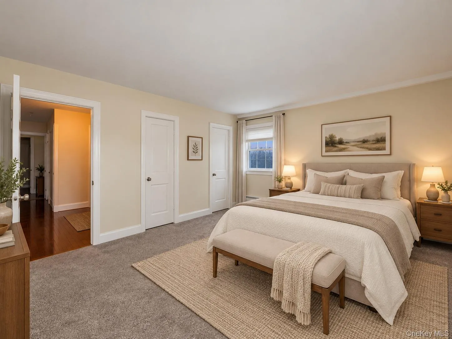 With 2 closets - East, and South Windows, new carpeting. With 2 closets - East, and South Windows, new carpeting.