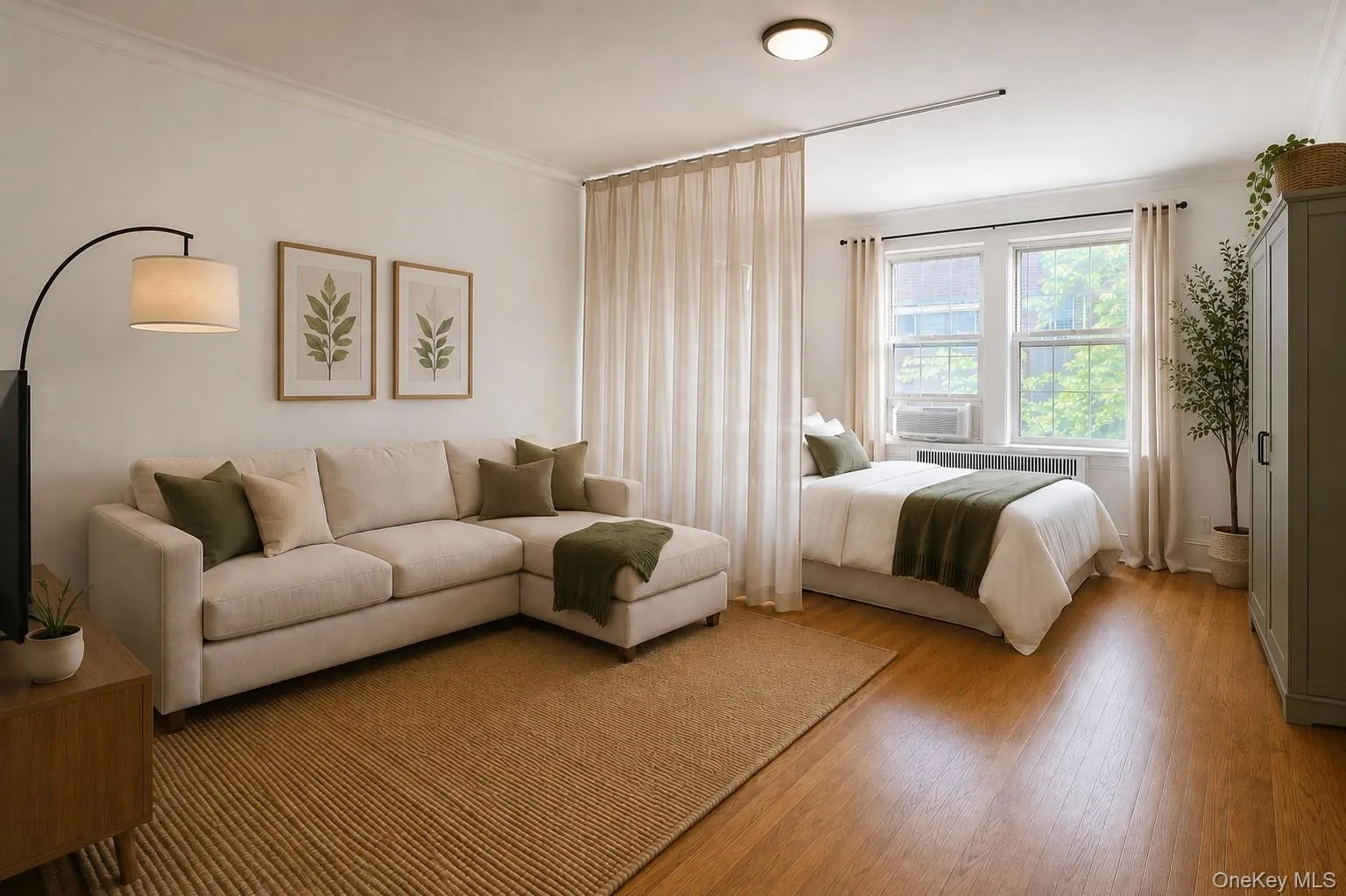 Main Living Space - Can Easily be transformed into a Sleeping Alcove & Living Room Space - Virtually staged Main Living Space - Can Easily be transformed into a Sleeping Alcove & Living Room Space - Virtually staged
