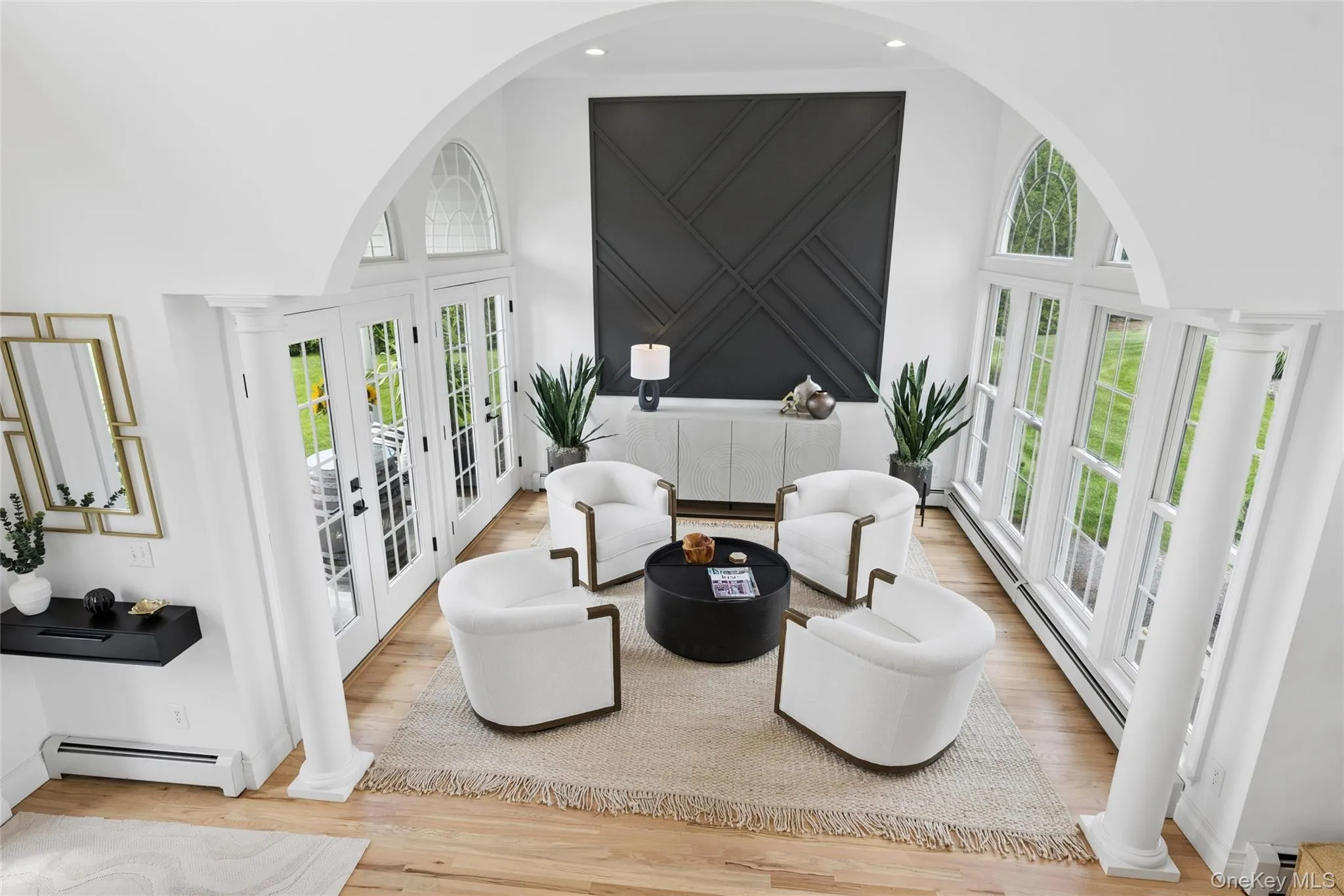 Entrance foyer and formal living room Entrance foyer and formal living room