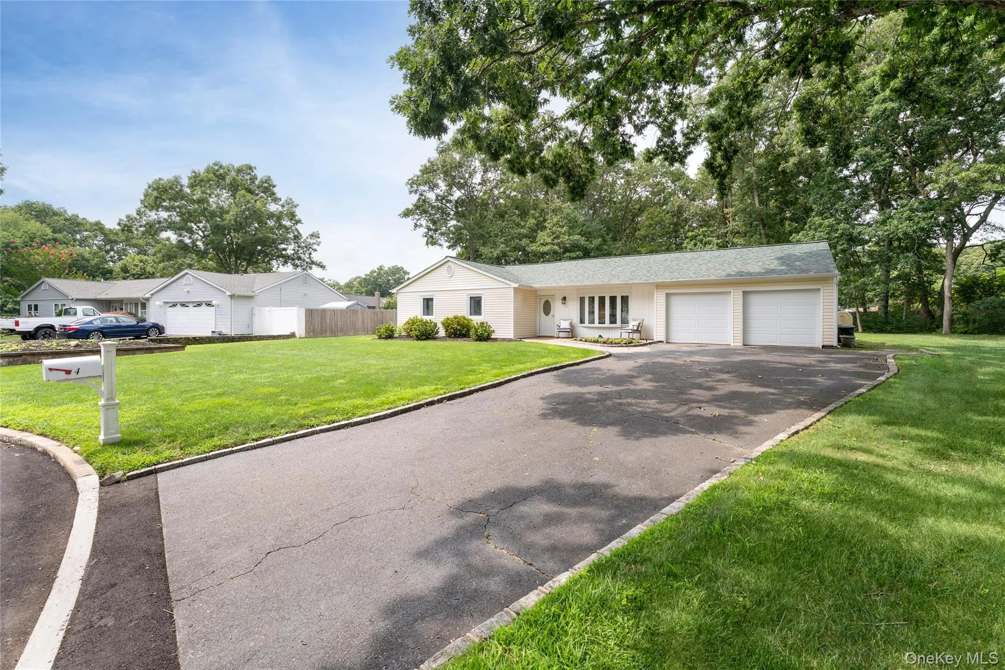 2 car driveway with extended 4+ car parking. Belgium block lined driveway. 2 car driveway with extended 4+ car parking. Belgium block lined driveway.