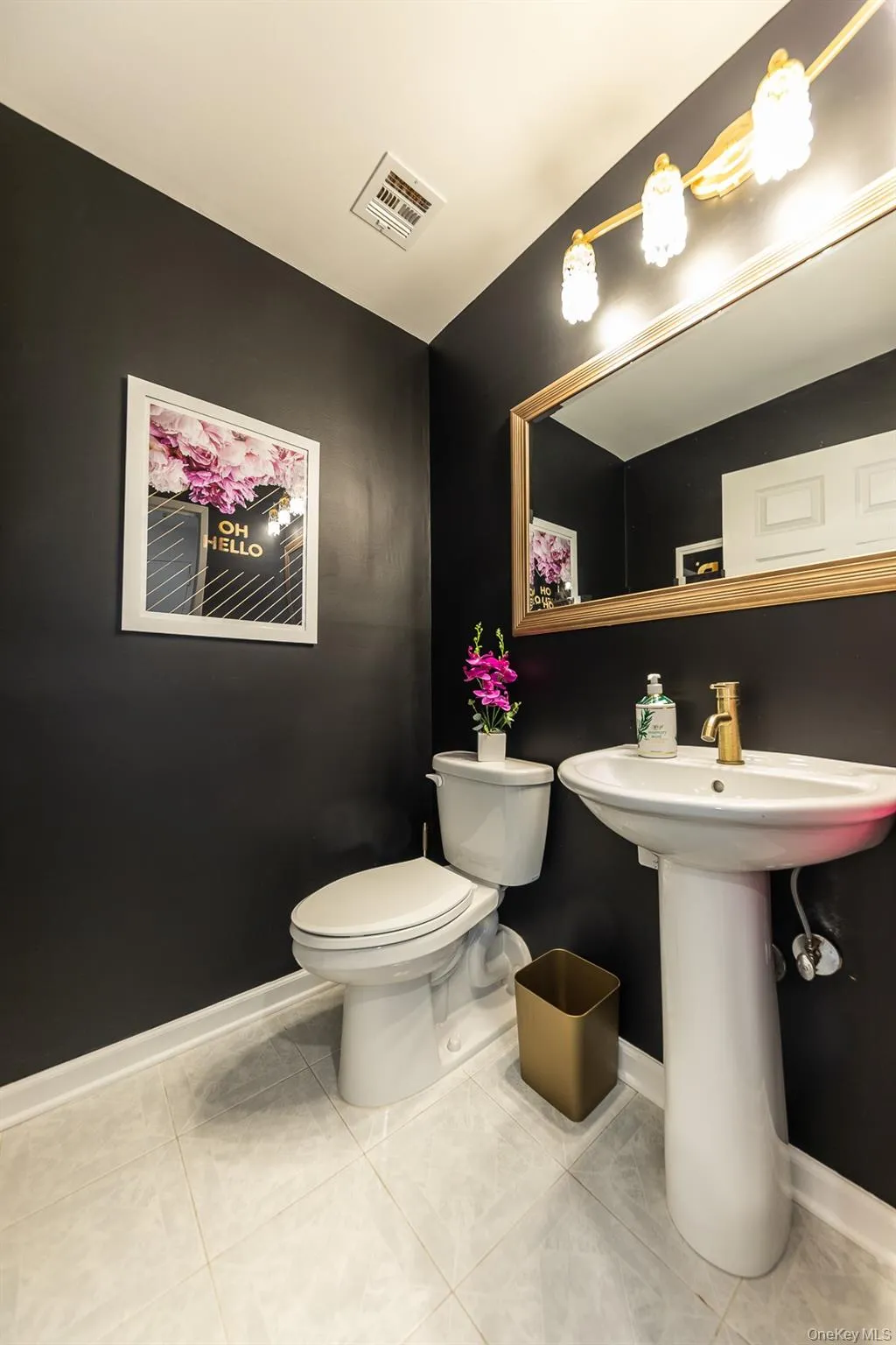 Updated half bathroom Updated half bathroom