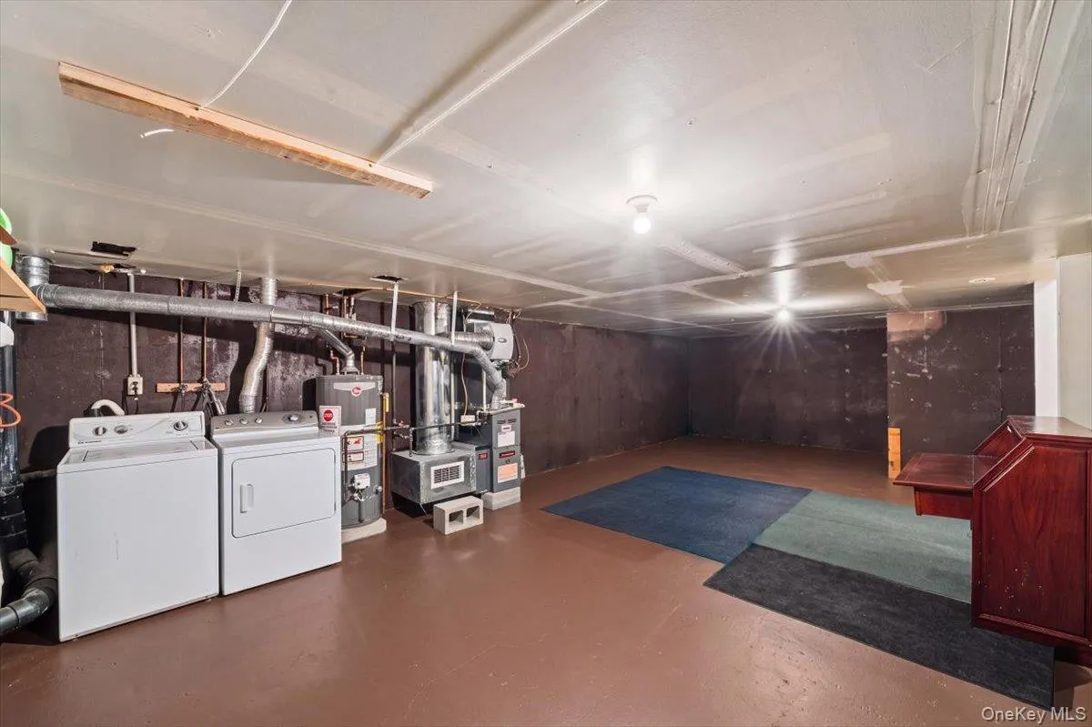unfinished basement with laundry and lots of potential unfinished basement with laundry and lots of potential