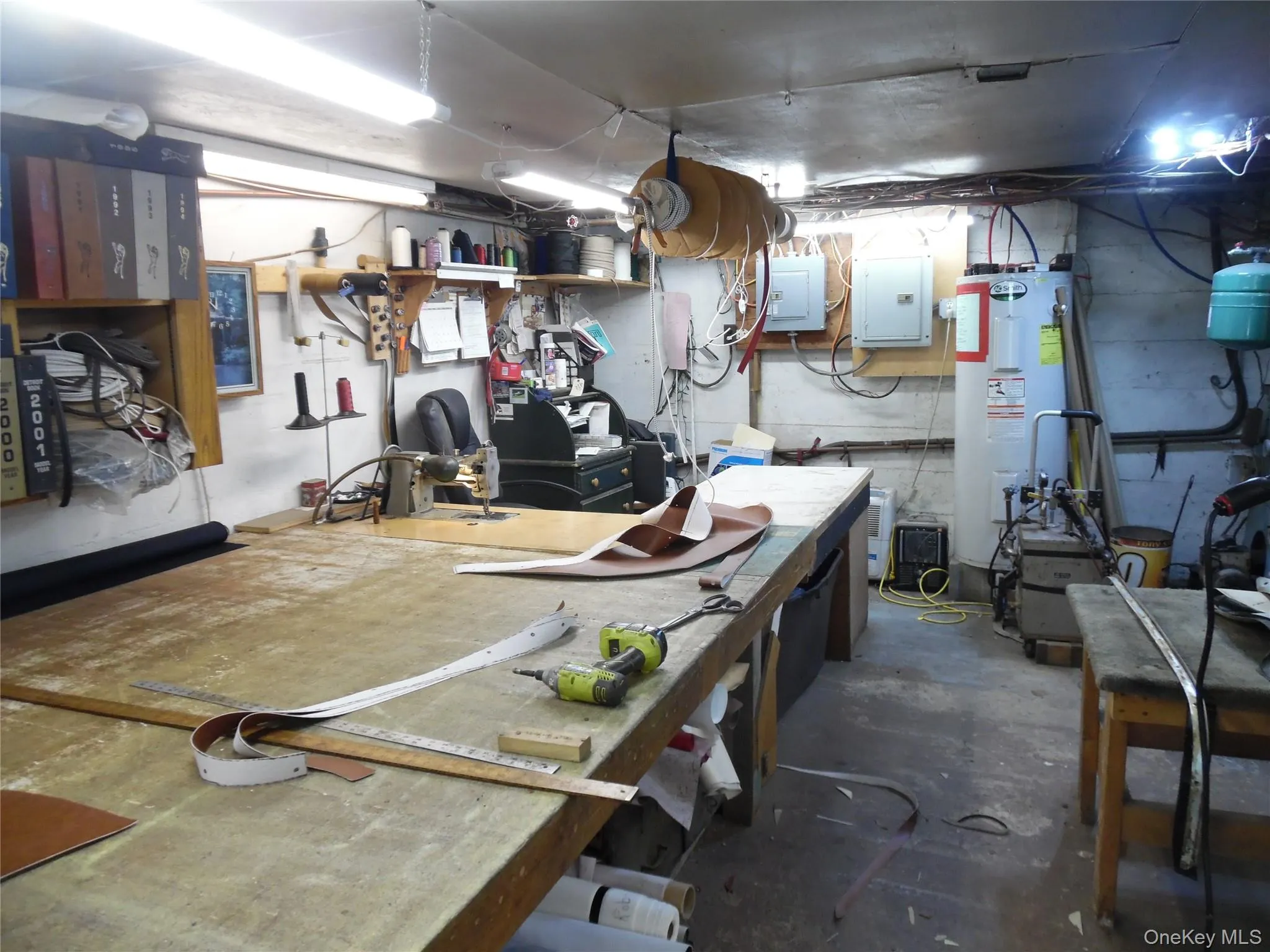 Workshop in basement Workshop in basement