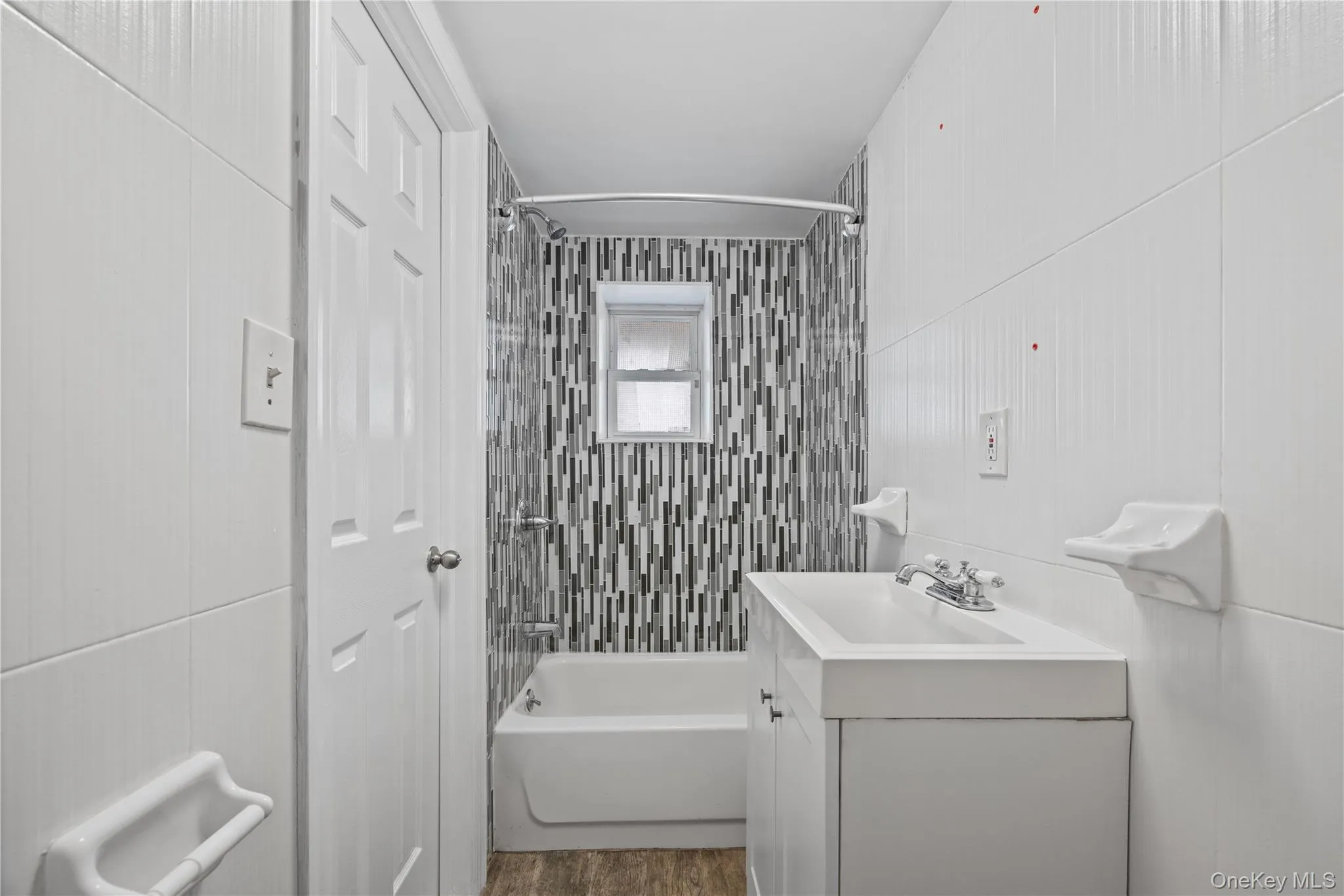 Full bathroom in walk out basement Full bathroom in walk out basement