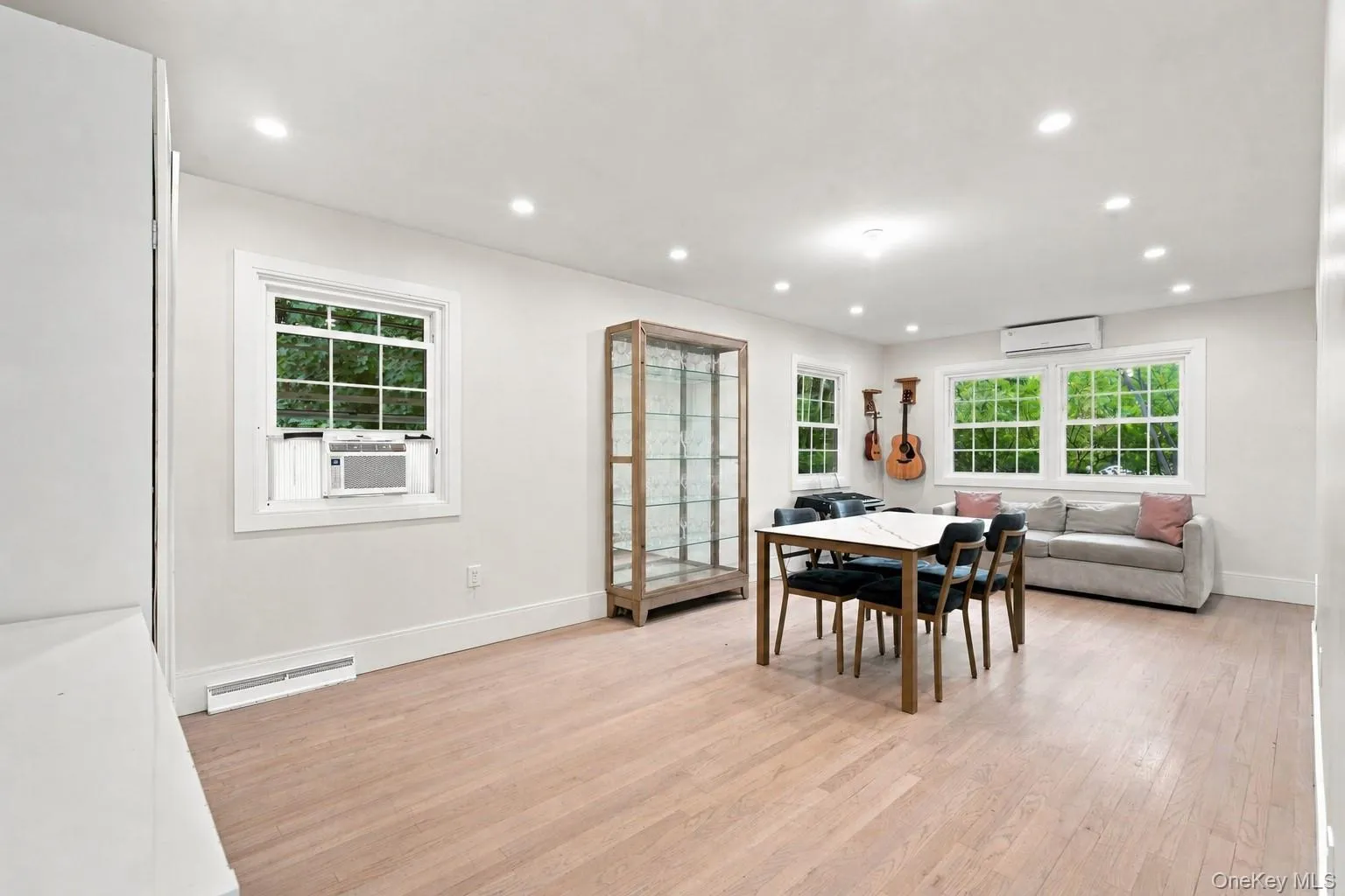 Recessed lighting, wood-finish flooring, multiple windows Recessed lighting, wood-finish flooring, multiple windows