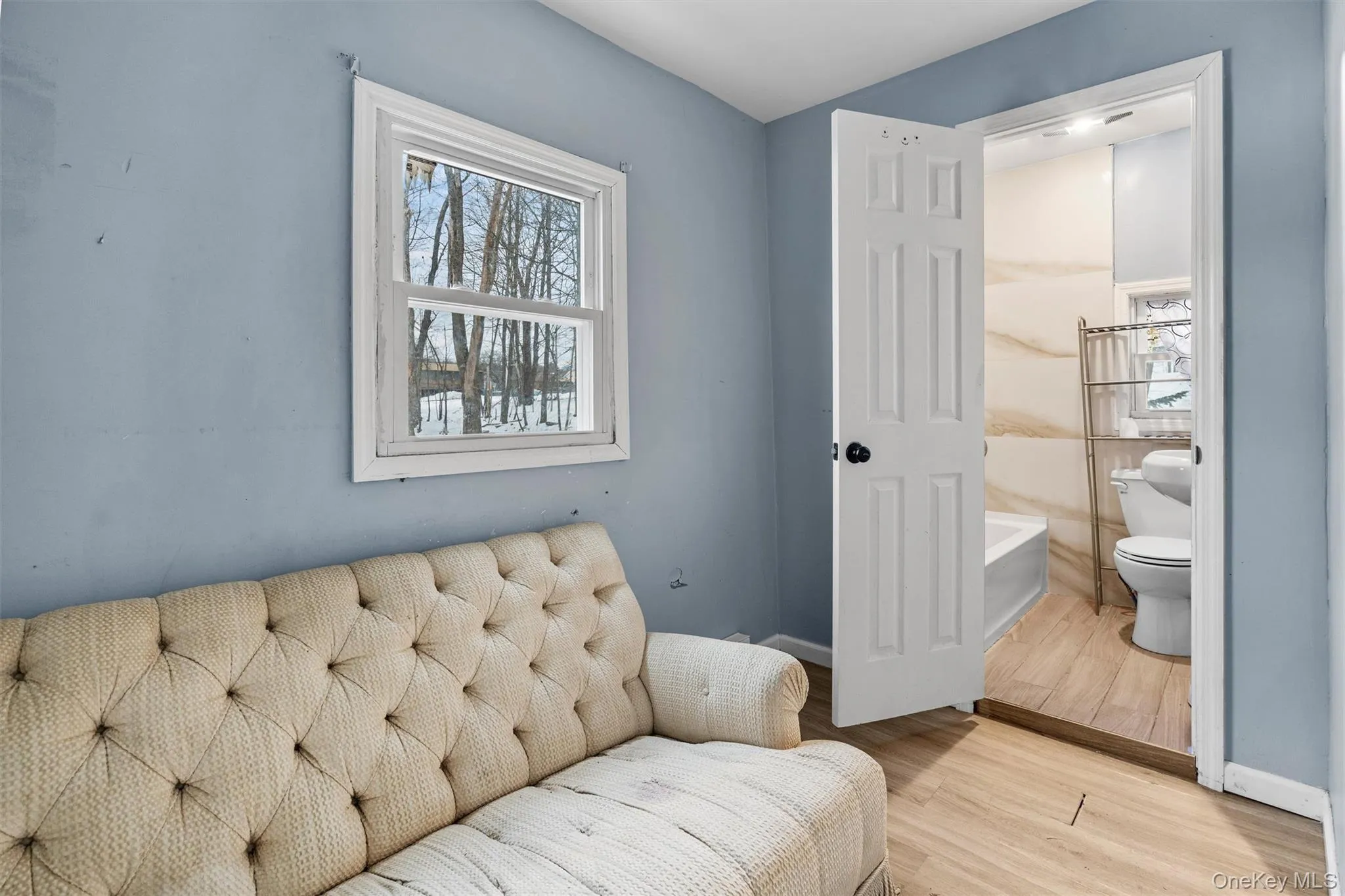 Sitting room featuring light hardwood / wood-style floors Sitting room featuring light hardwood / wood-style floors