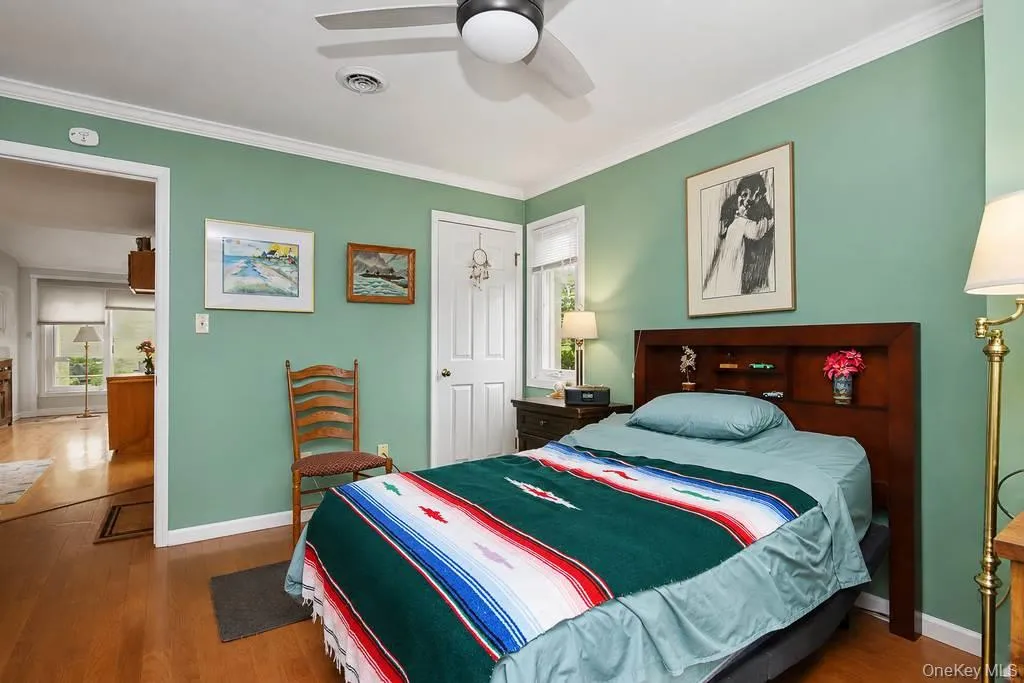 First floor bedroom has hardwood floors First floor bedroom has hardwood floors