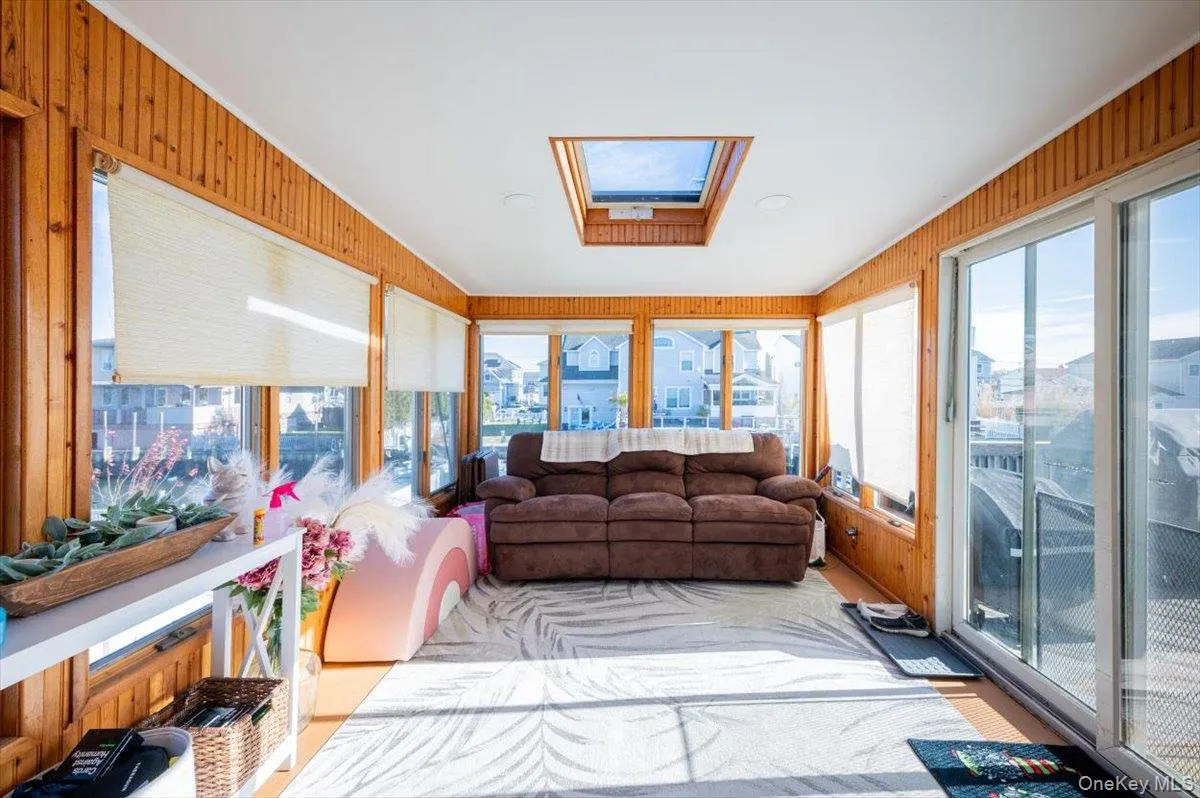 Sunroom with a skylight Sunroom with a skylight