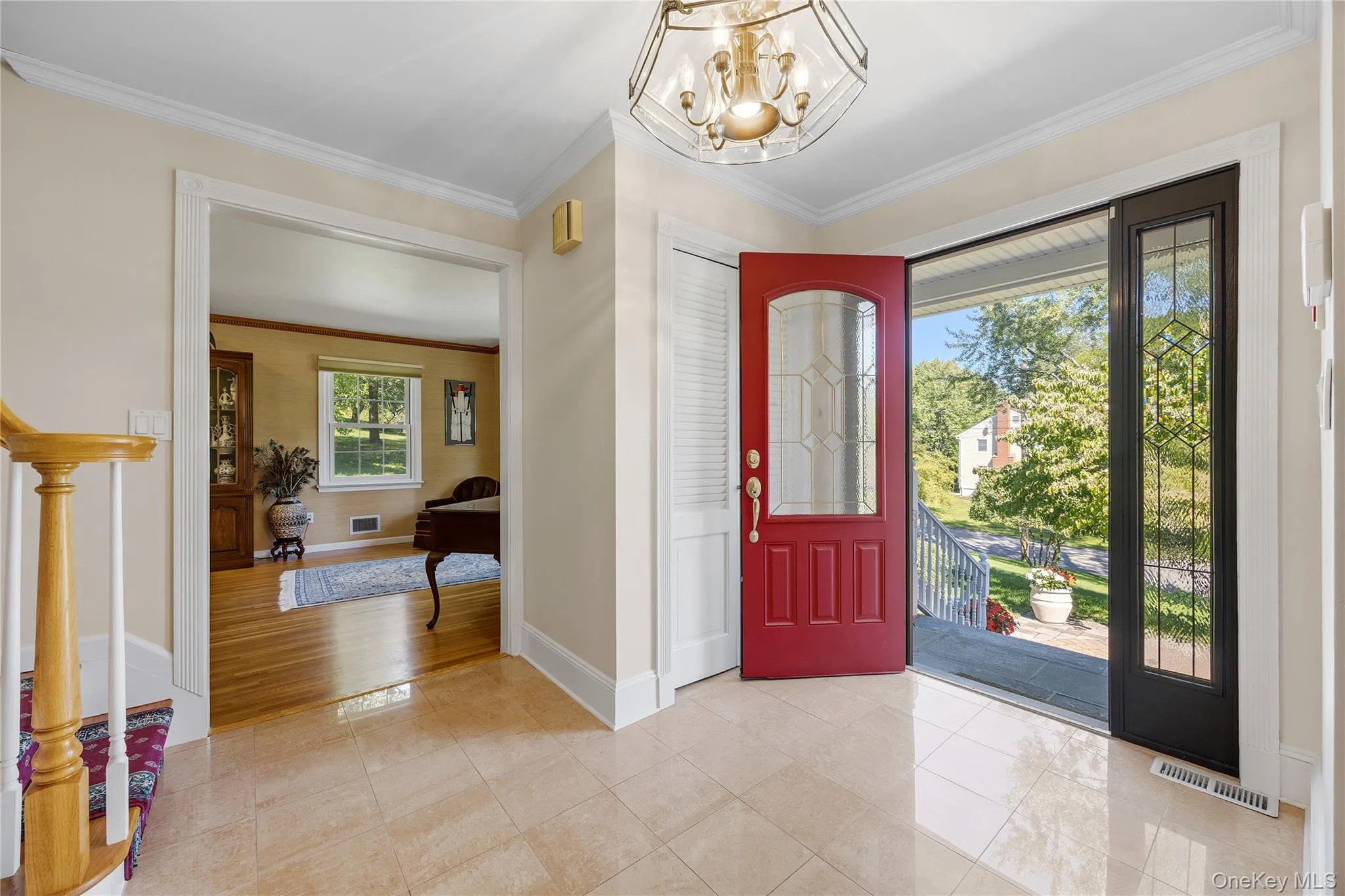 Come take a look inside and enjoy the sunlit Entry Foyer with tile floor, beautiful front door with sidelight windows and a coat closet. Come take a look inside and enjoy the sunlit Entry Foyer with tile floor, beautiful front door with sidelight windows and a coat closet.