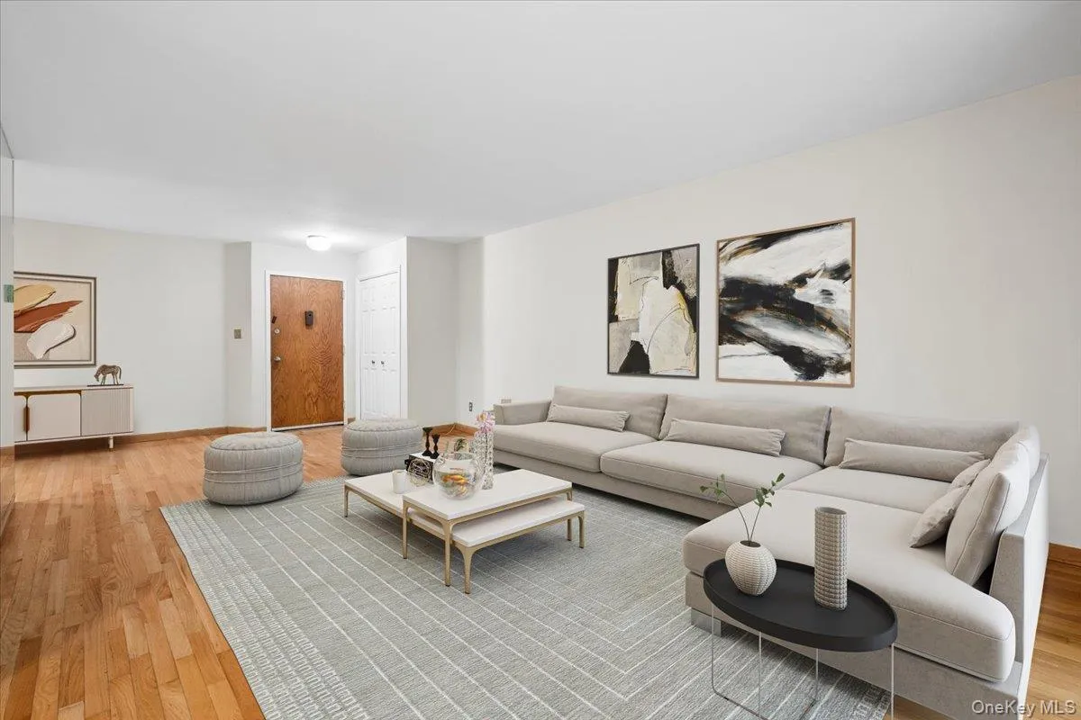 Entrance foyer -leading to living room, virtually staged Entrance foyer -leading to living room, virtually staged