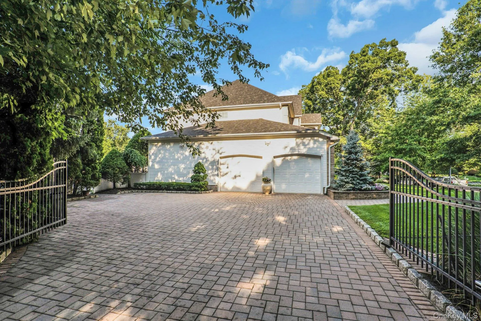 Gated Paver Driveway affords Luxury and Privacy. Gated Paver Driveway affords Luxury and Privacy.