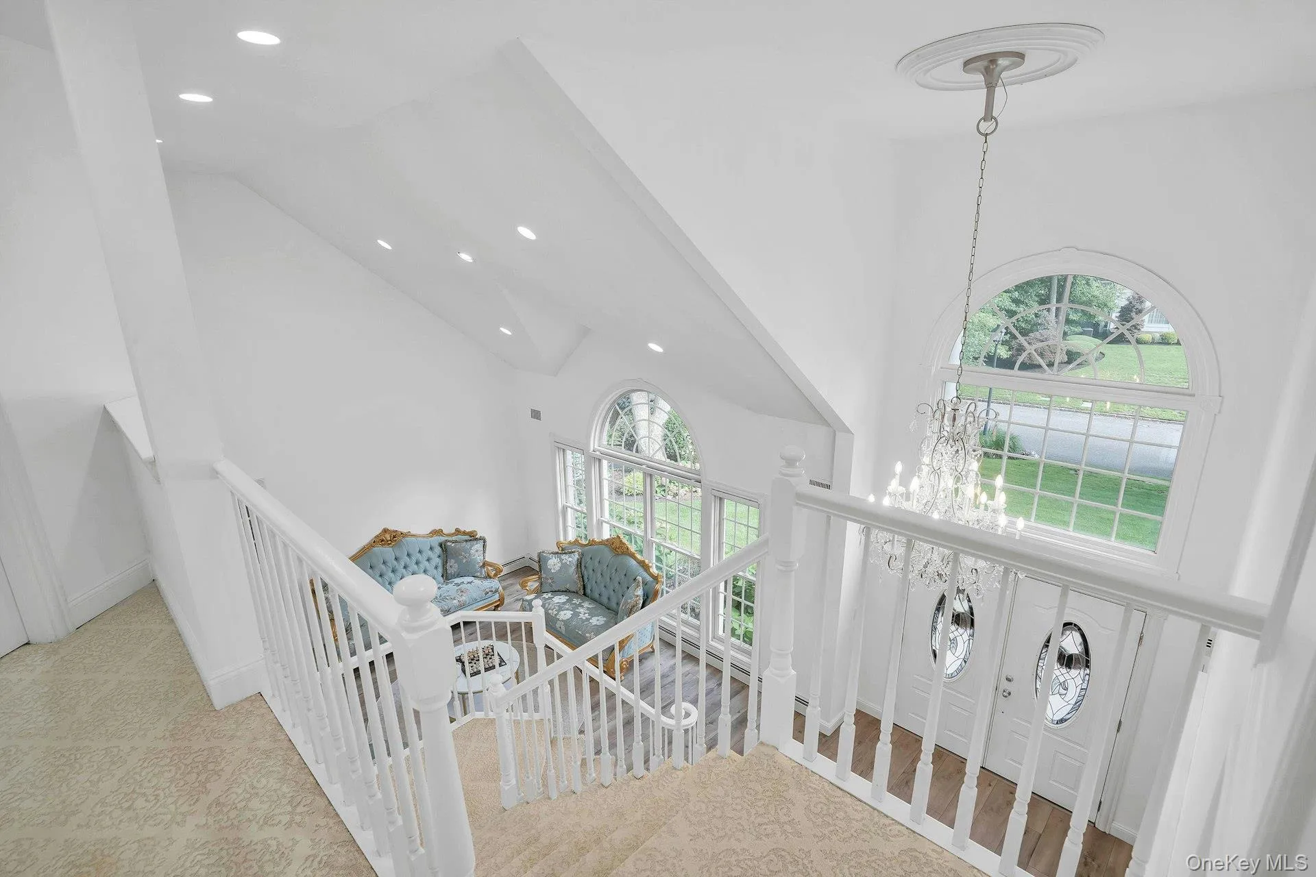 Great view from the upstairs hall. Great view from the upstairs hall.