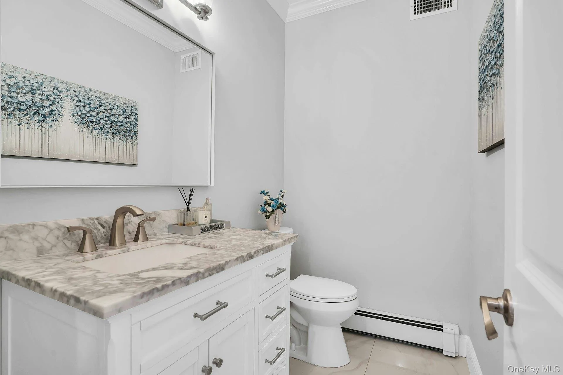 Half Bath on the first floor. Half Bath on the first floor.