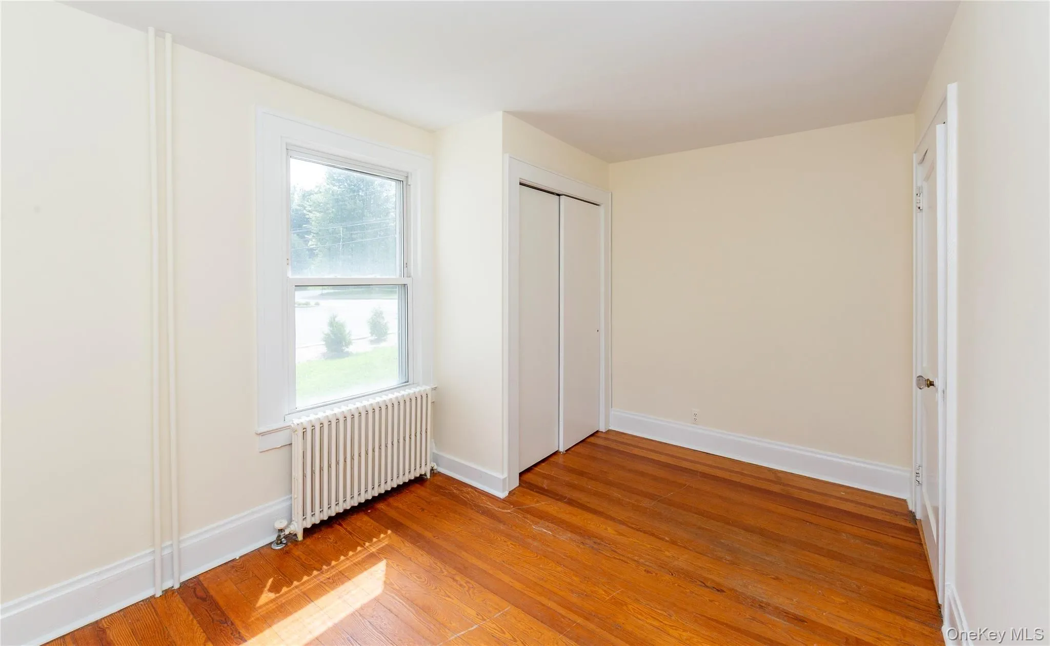 With a double closet. With a double closet.