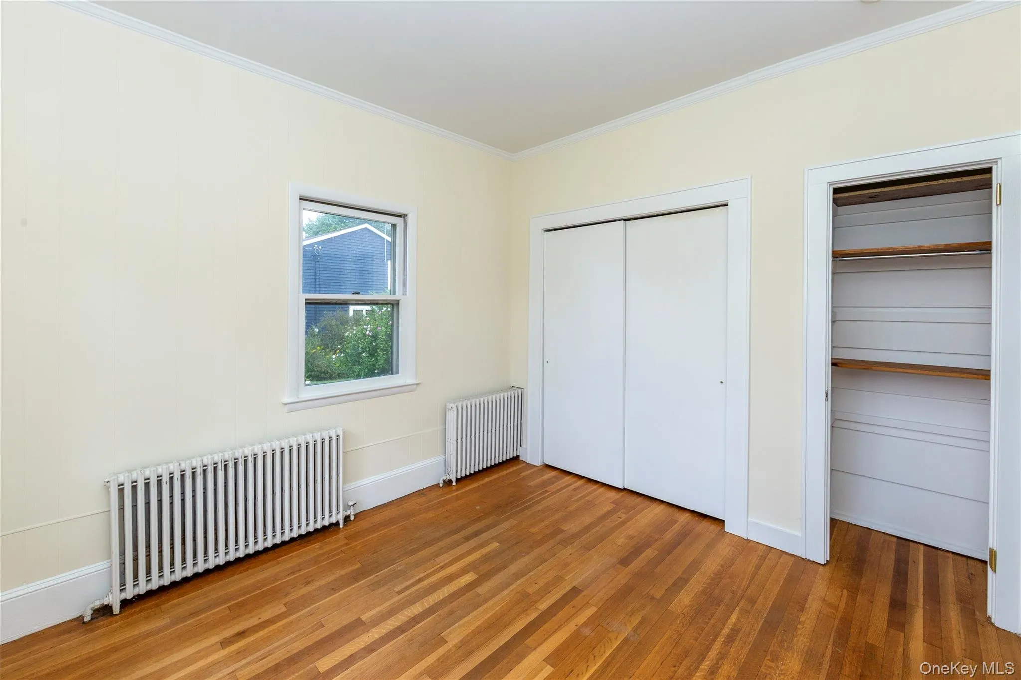 With two closets. With two closets.